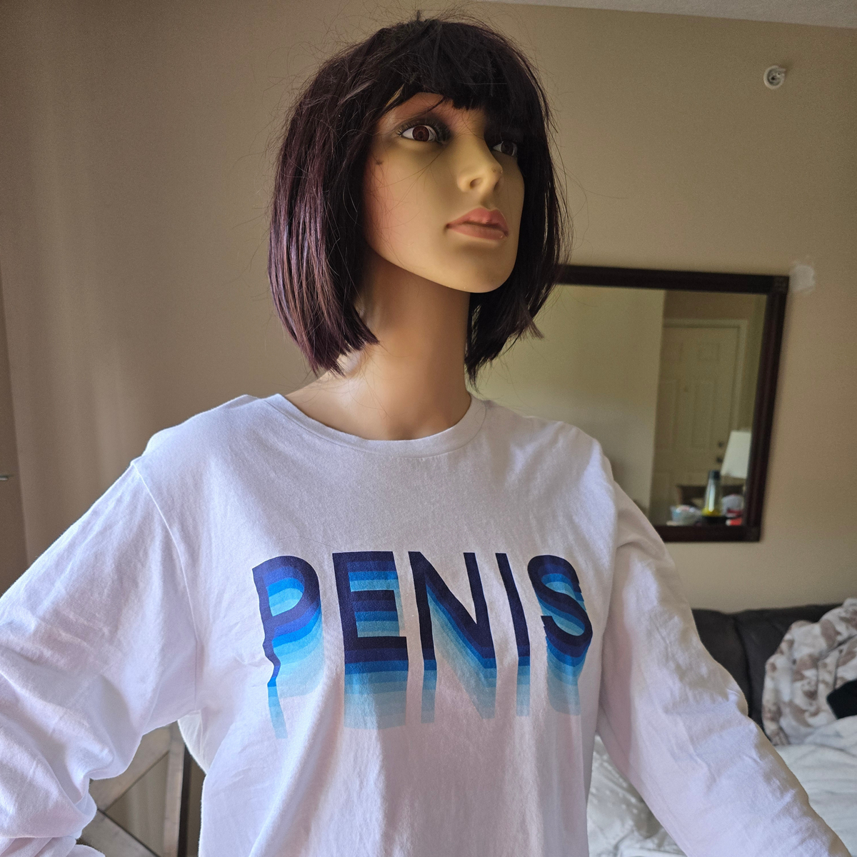 Penis (Blue Gradient) Long Sleeve Tee