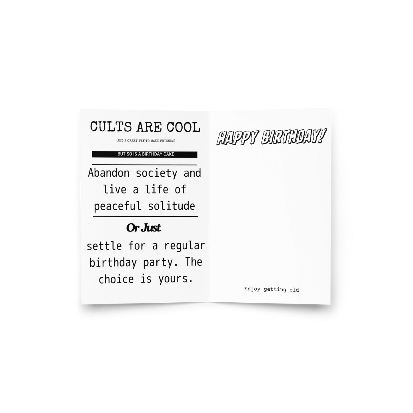 Join A Cult Birthday Card