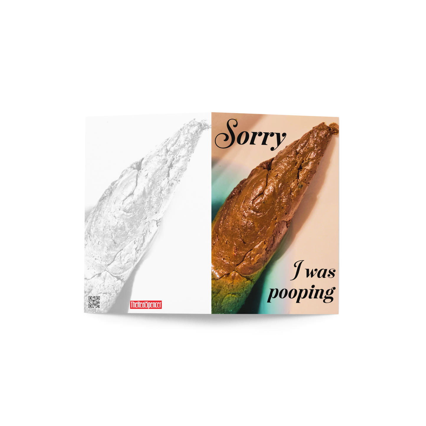 Sorry I Was Pooping Birthday Card