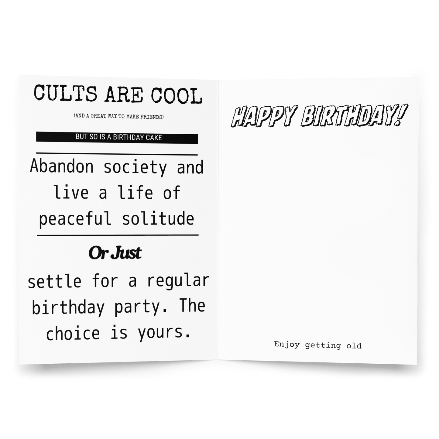 Join A Cult Birthday Card