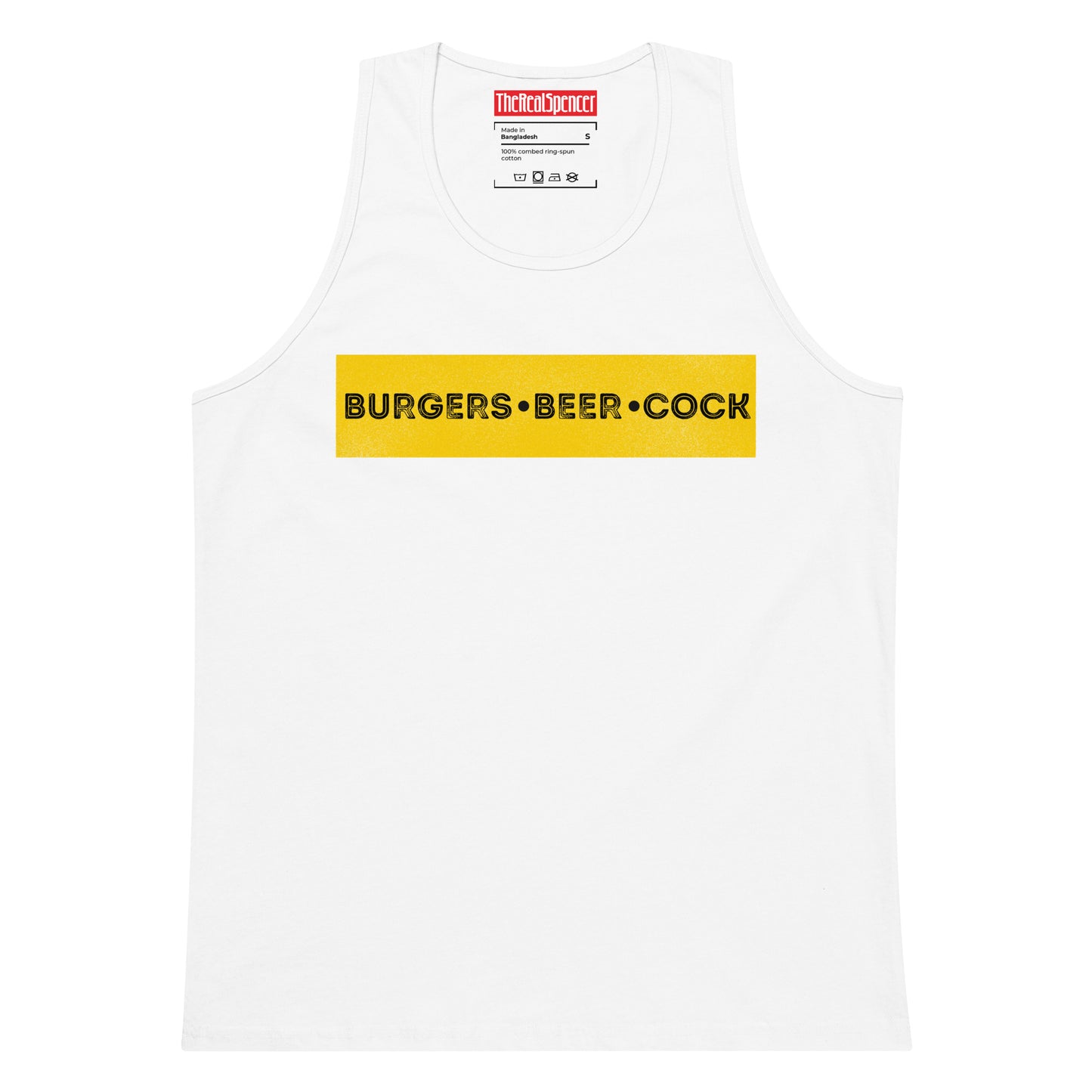 Burgers, Beer, Cock Tank Top