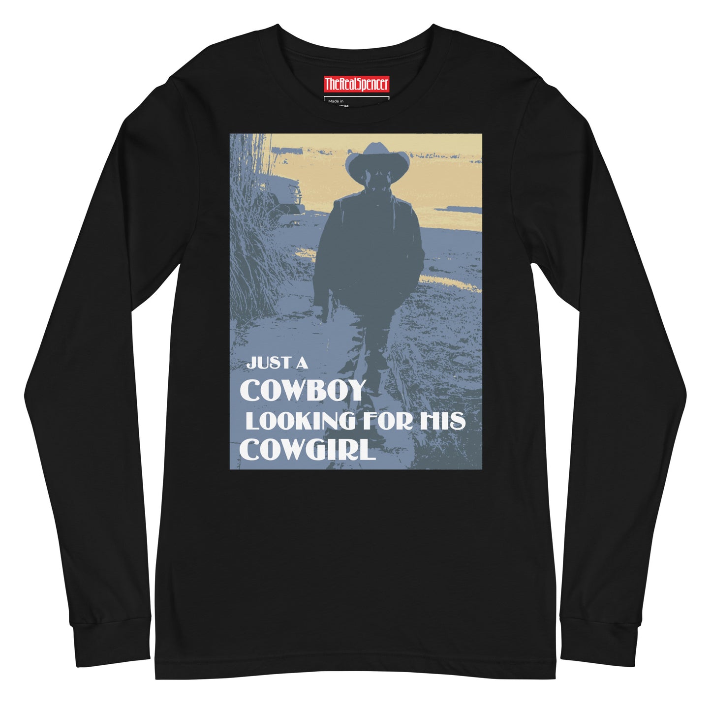 Just A Cowboy Long Sleeve Tee