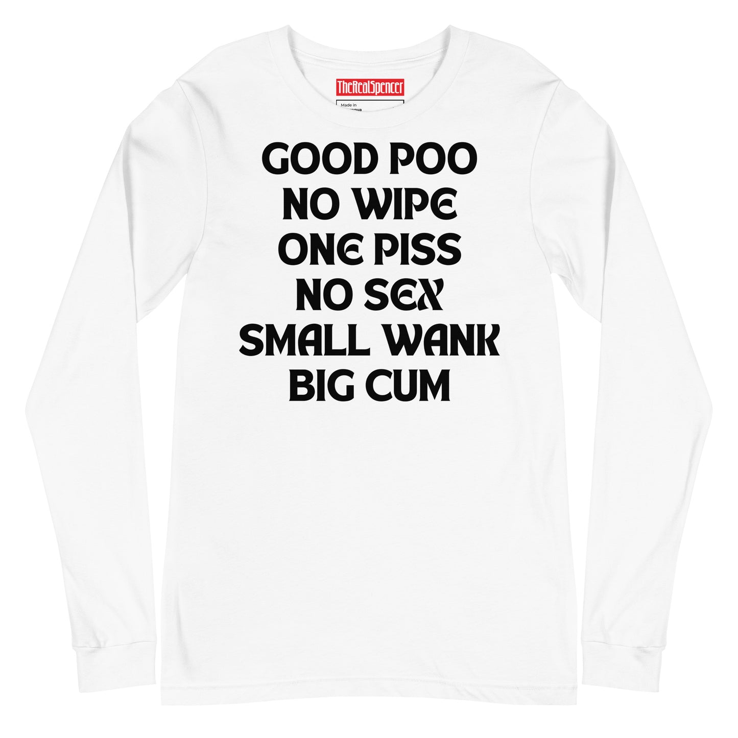 Good Poo No Wipe Long Sleeve Tee