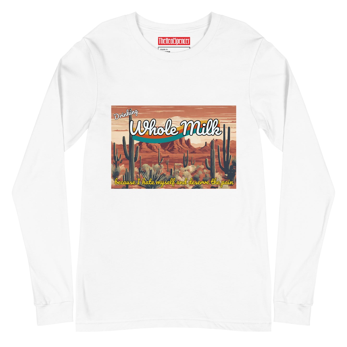Drinking Whole Milk Long Sleeve Tee