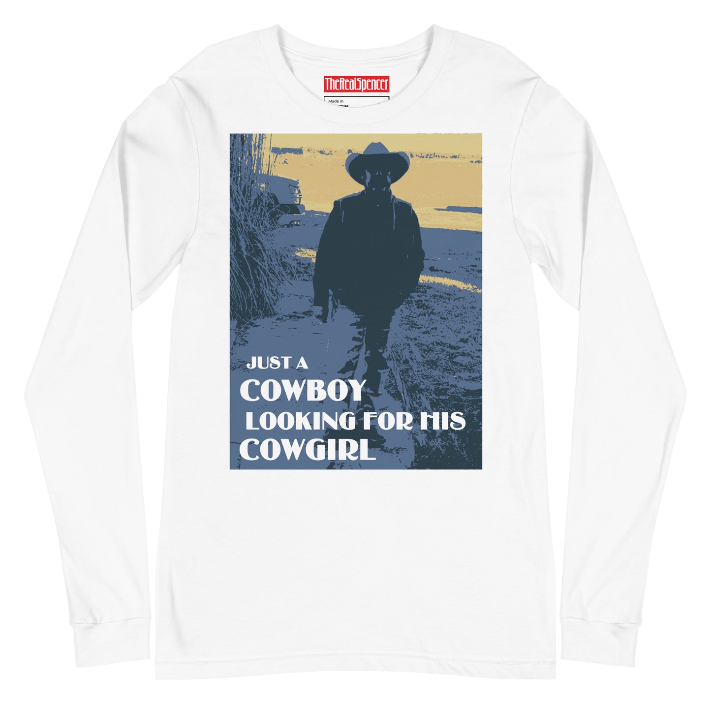 Just A Cowboy Long Sleeve Tee