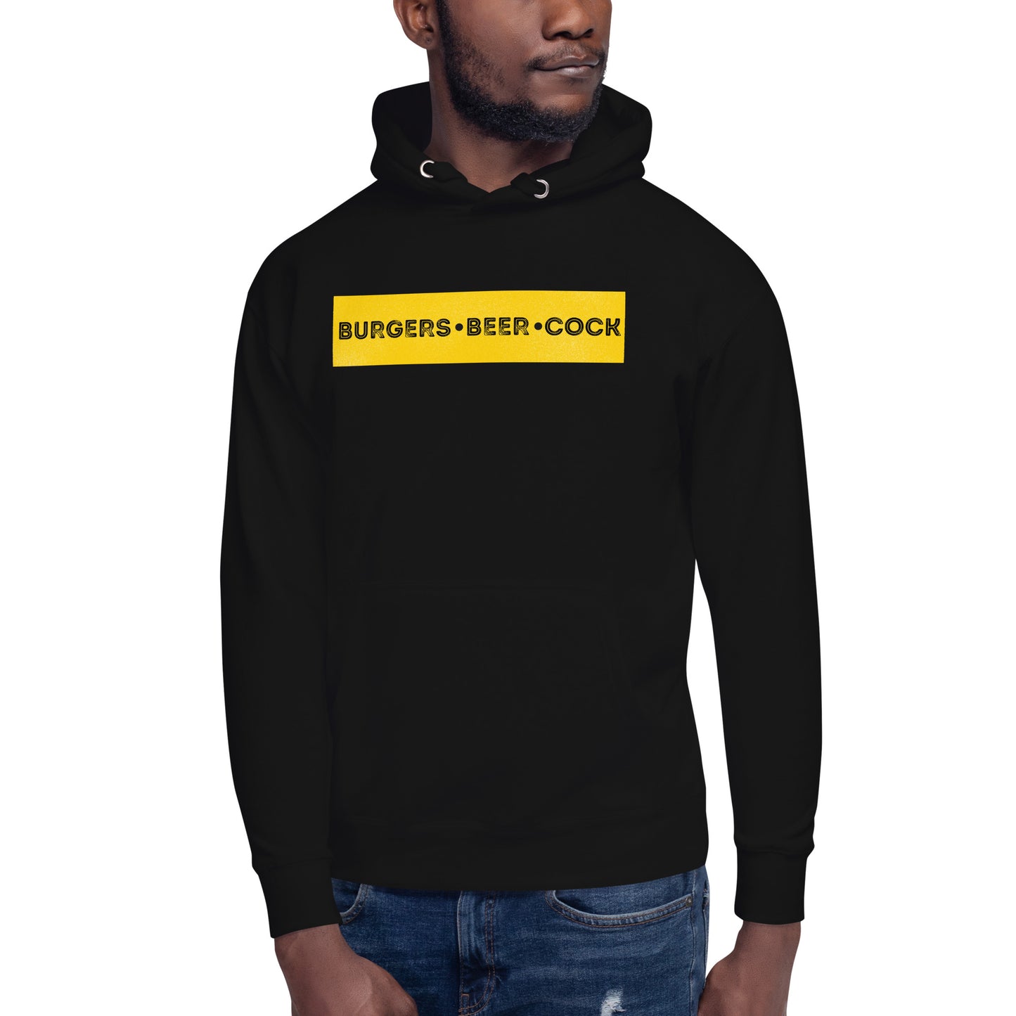 Burgers, Beer, Cock Hoodie