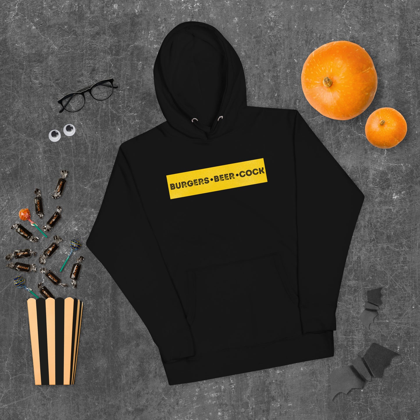 Burgers, Beer, Cock Hoodie