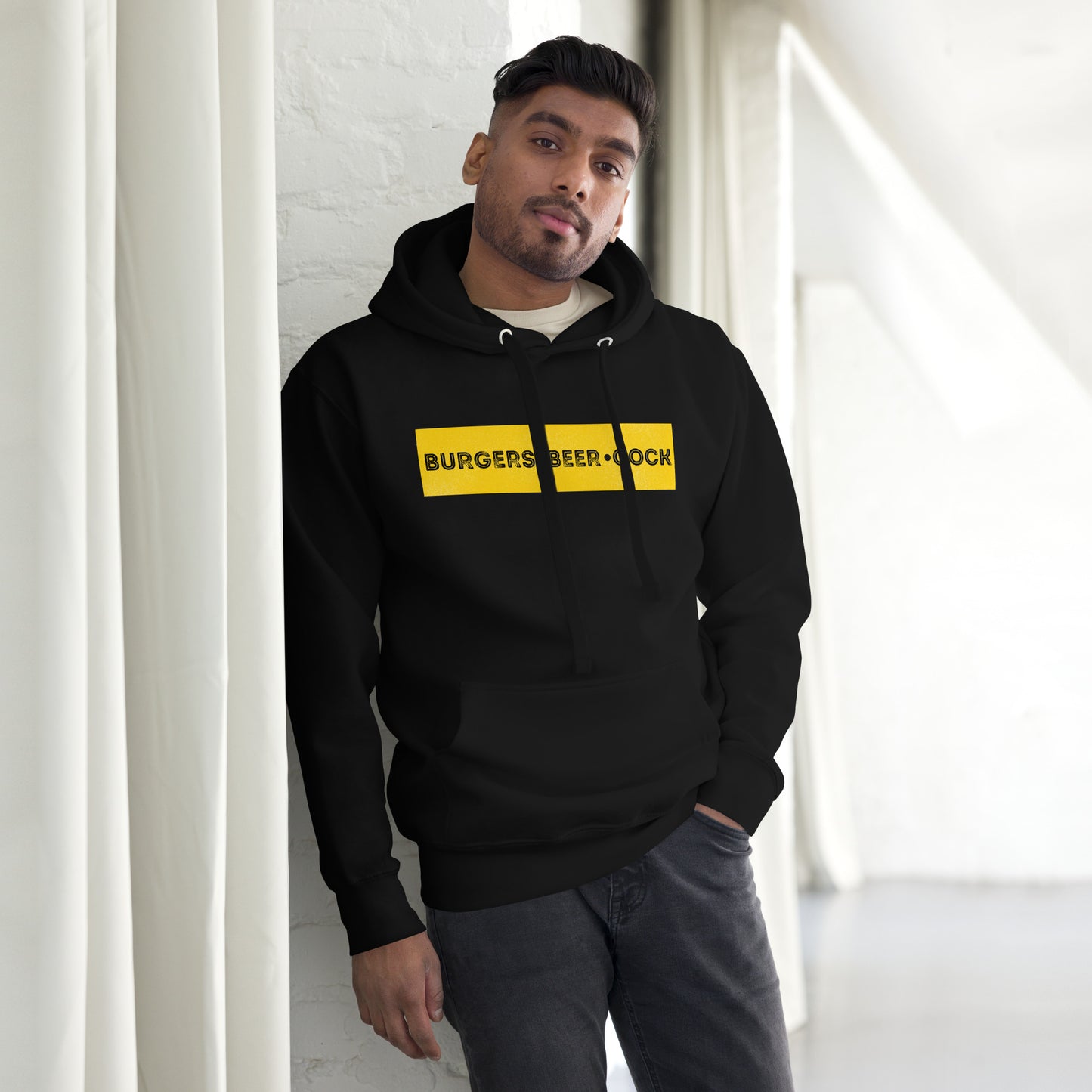 Burgers, Beer, Cock Hoodie