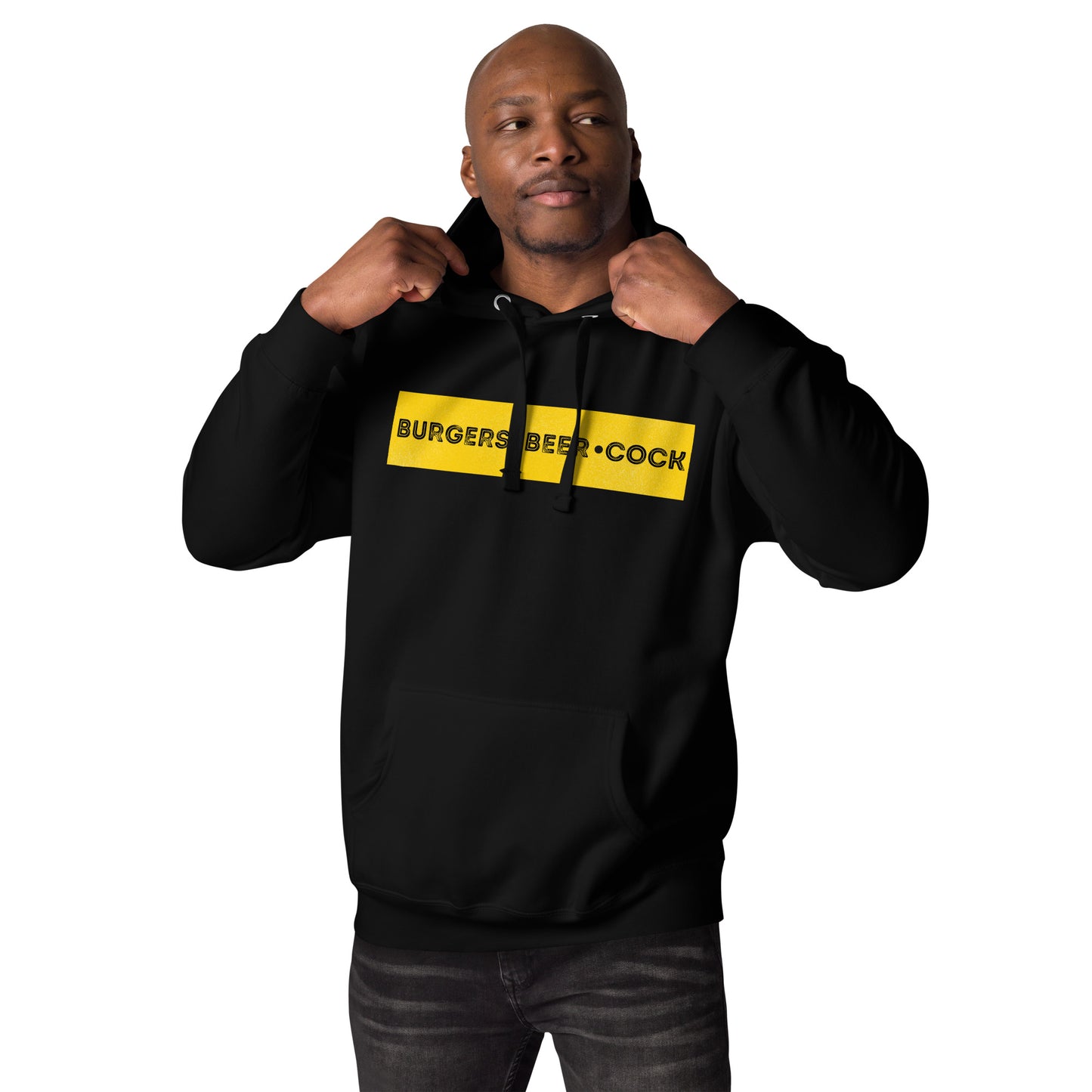 Burgers, Beer, Cock Hoodie