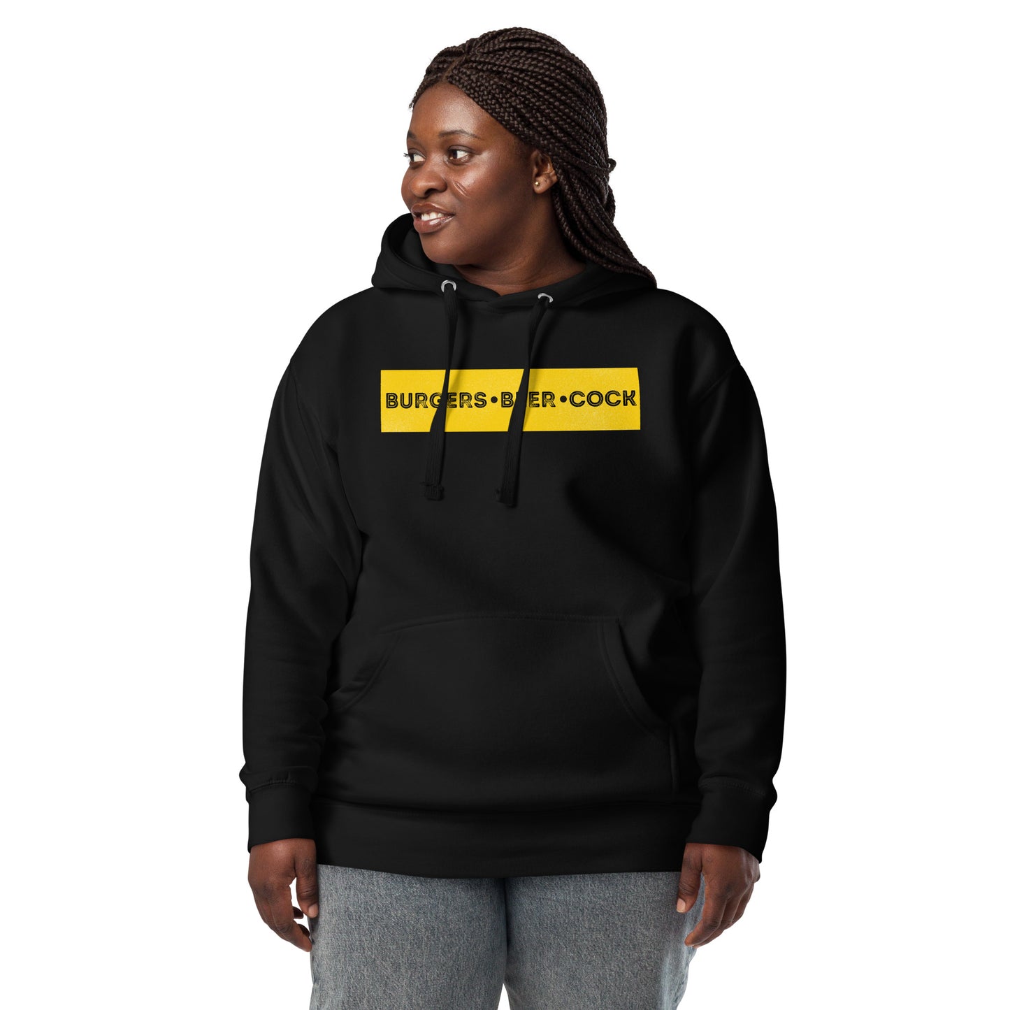 Burgers, Beer, Cock Hoodie