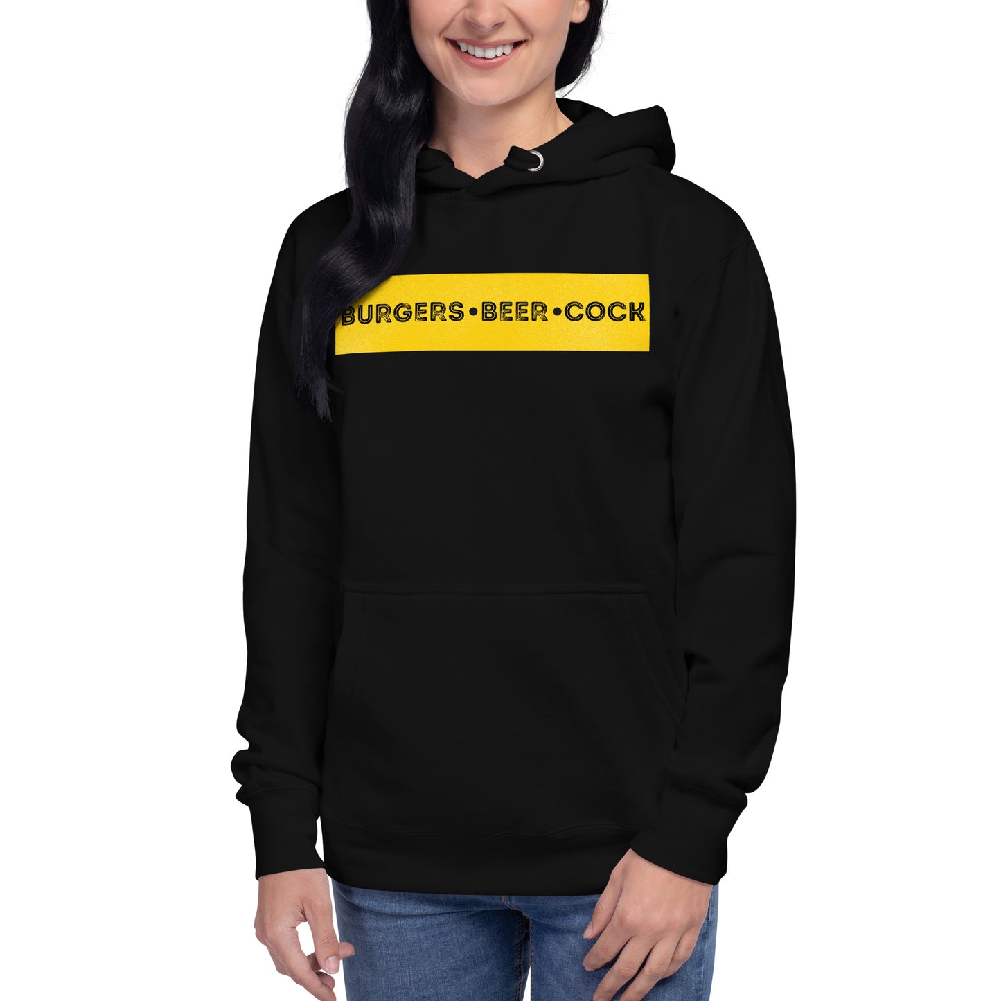Burgers, Beer, Cock Hoodie