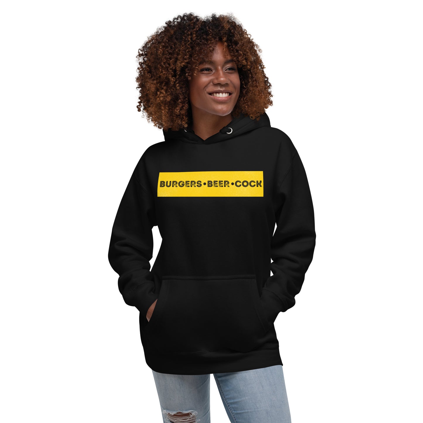Burgers, Beer, Cock Hoodie