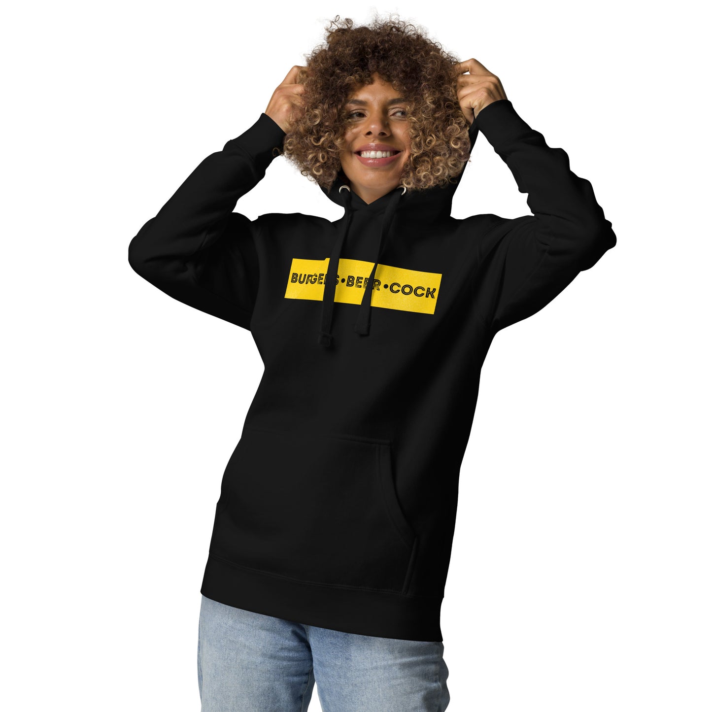 Burgers, Beer, Cock Hoodie