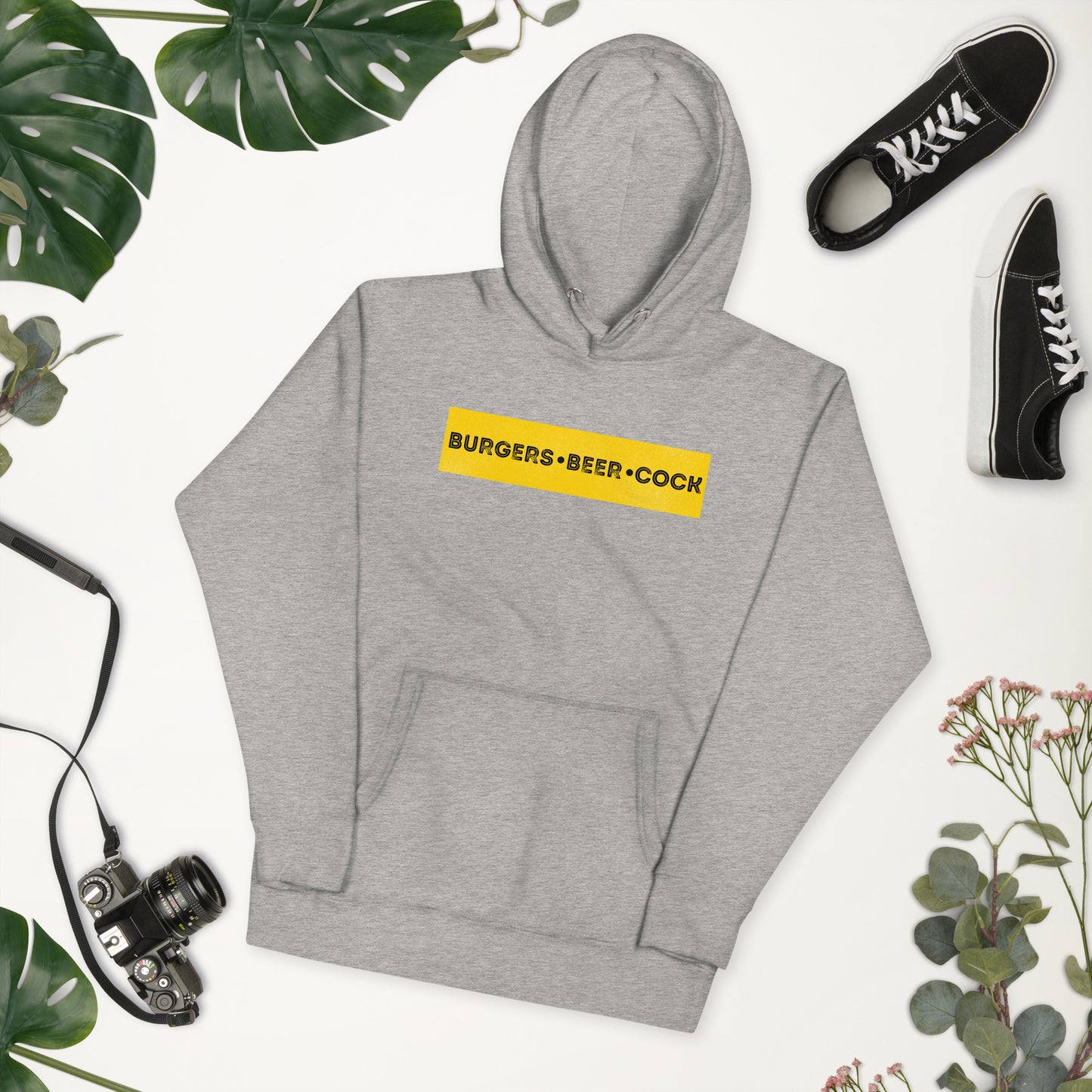 Burgers, Beer, Cock Hoodie