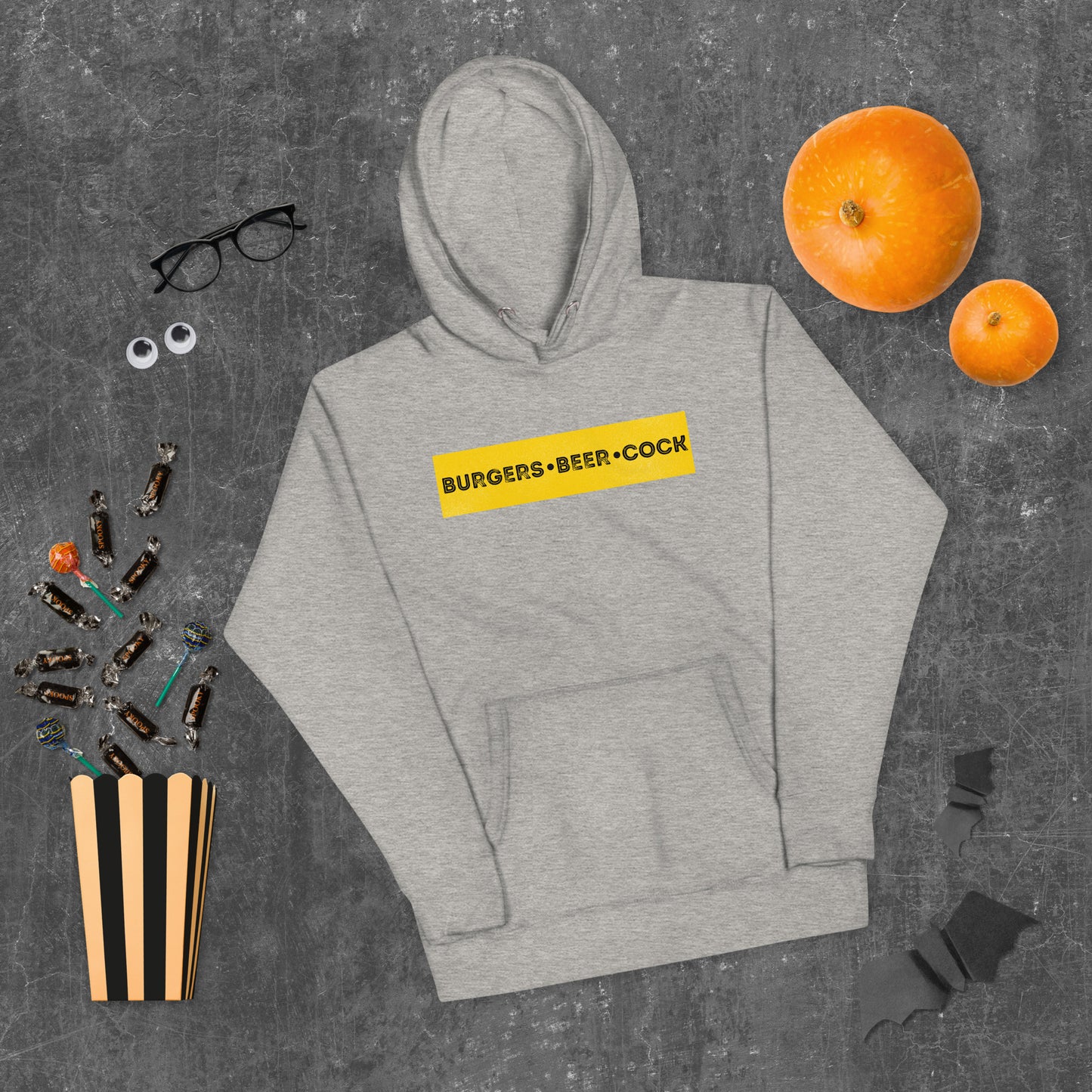 Burgers, Beer, Cock Hoodie