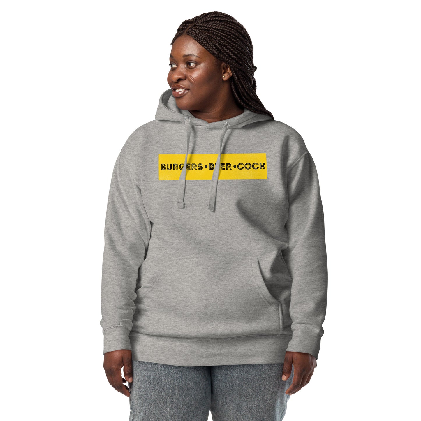 Burgers, Beer, Cock Hoodie