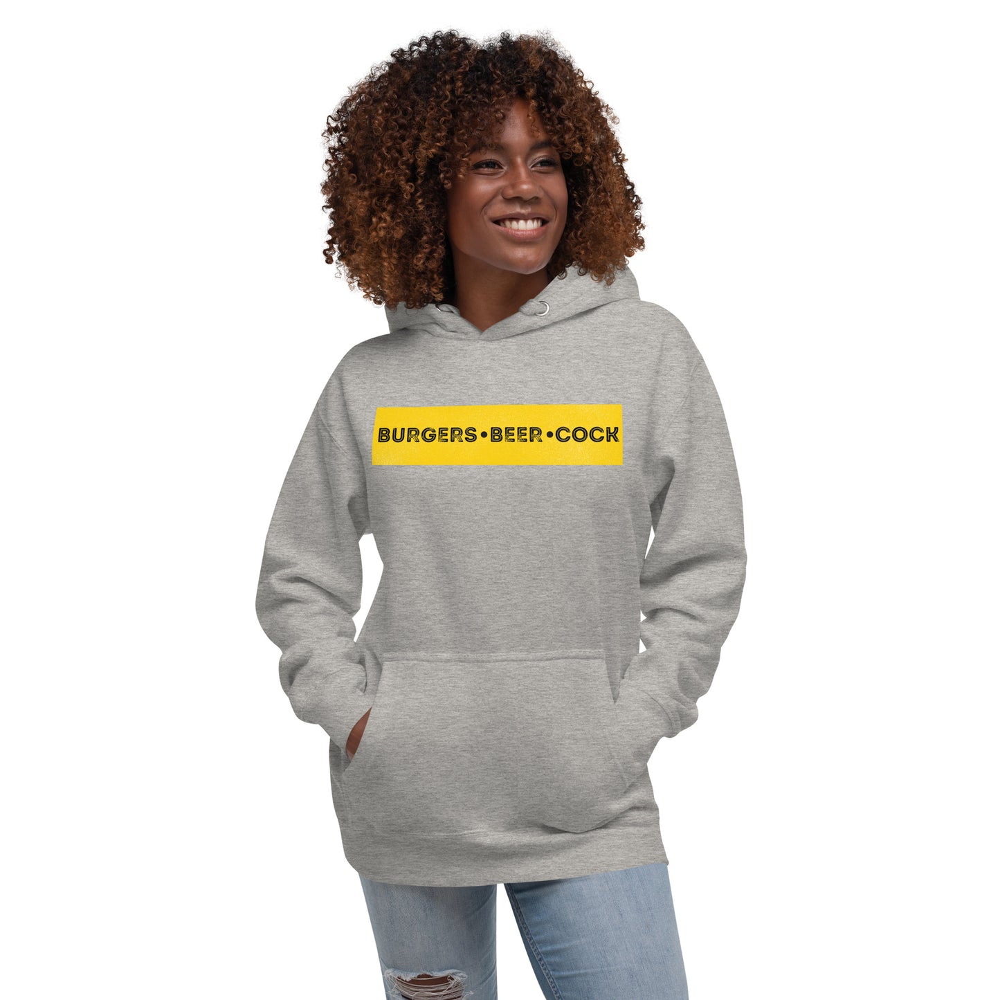 Burgers, Beer, Cock Hoodie