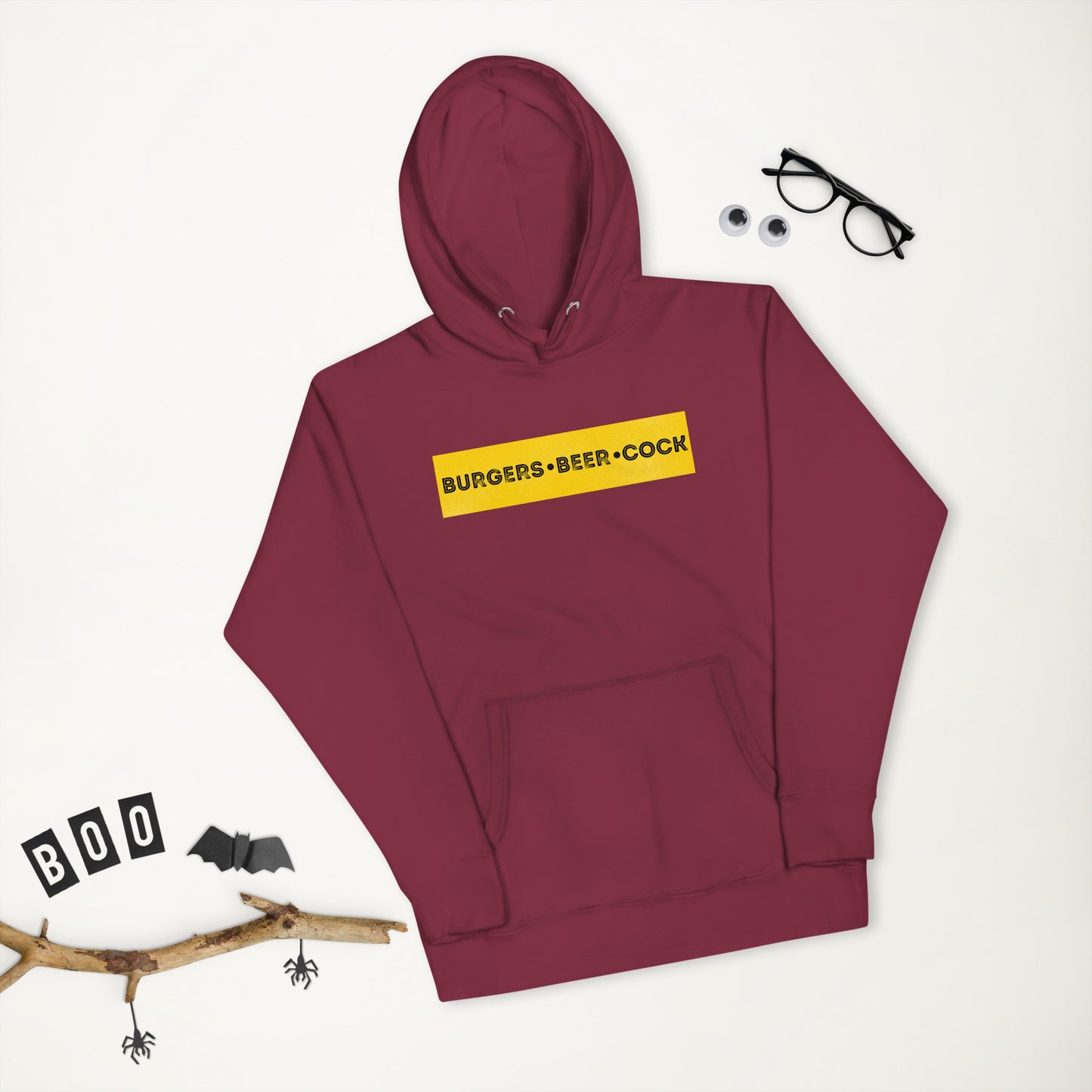Burgers, Beer, Cock Hoodie