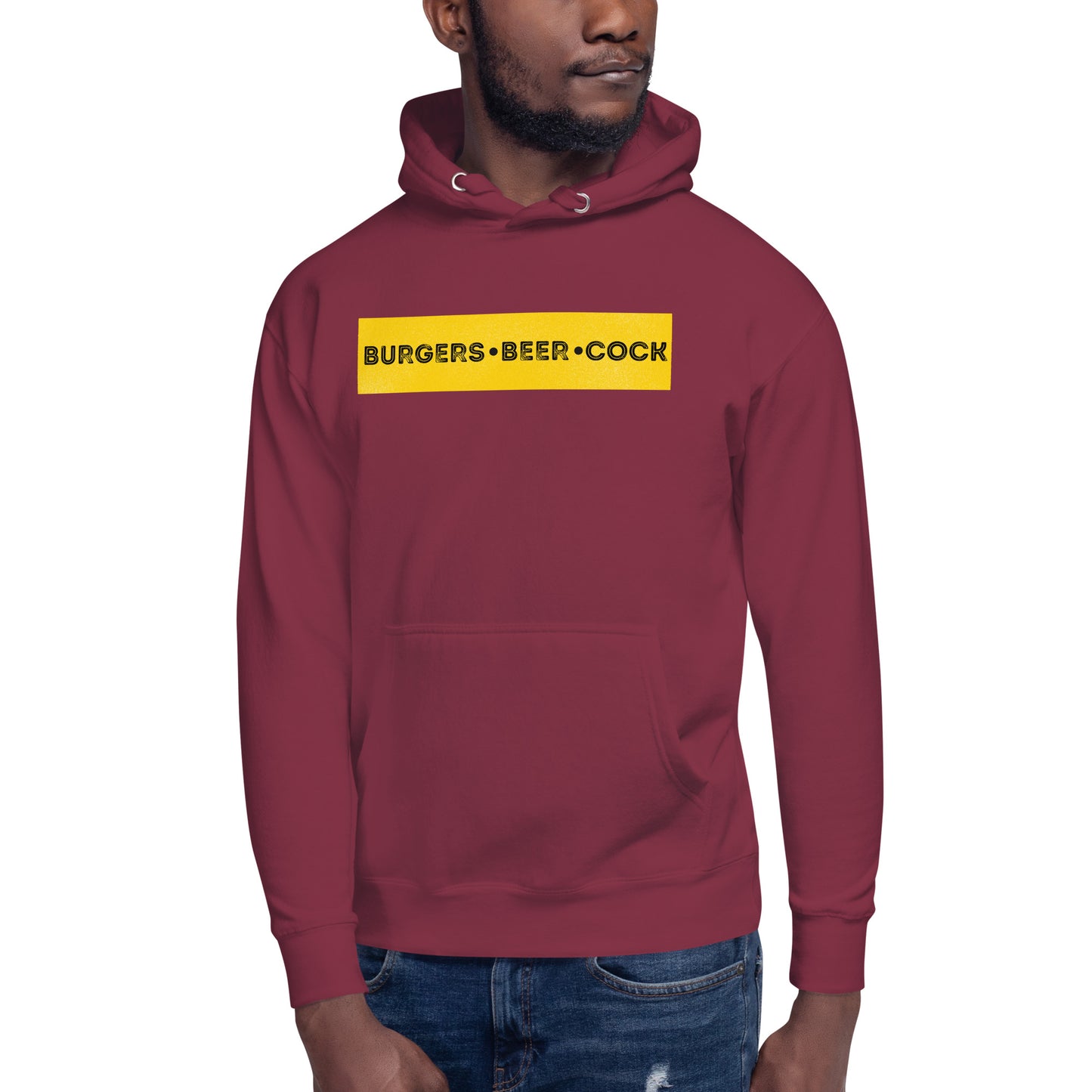 Burgers, Beer, Cock Hoodie