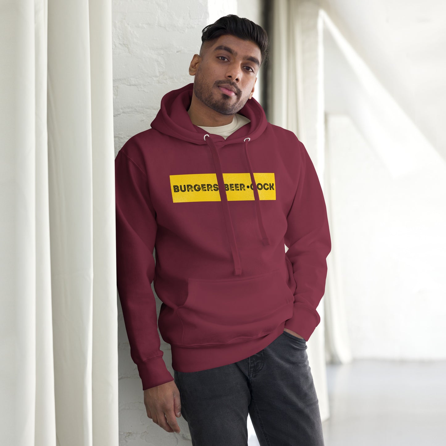 Burgers, Beer, Cock Hoodie