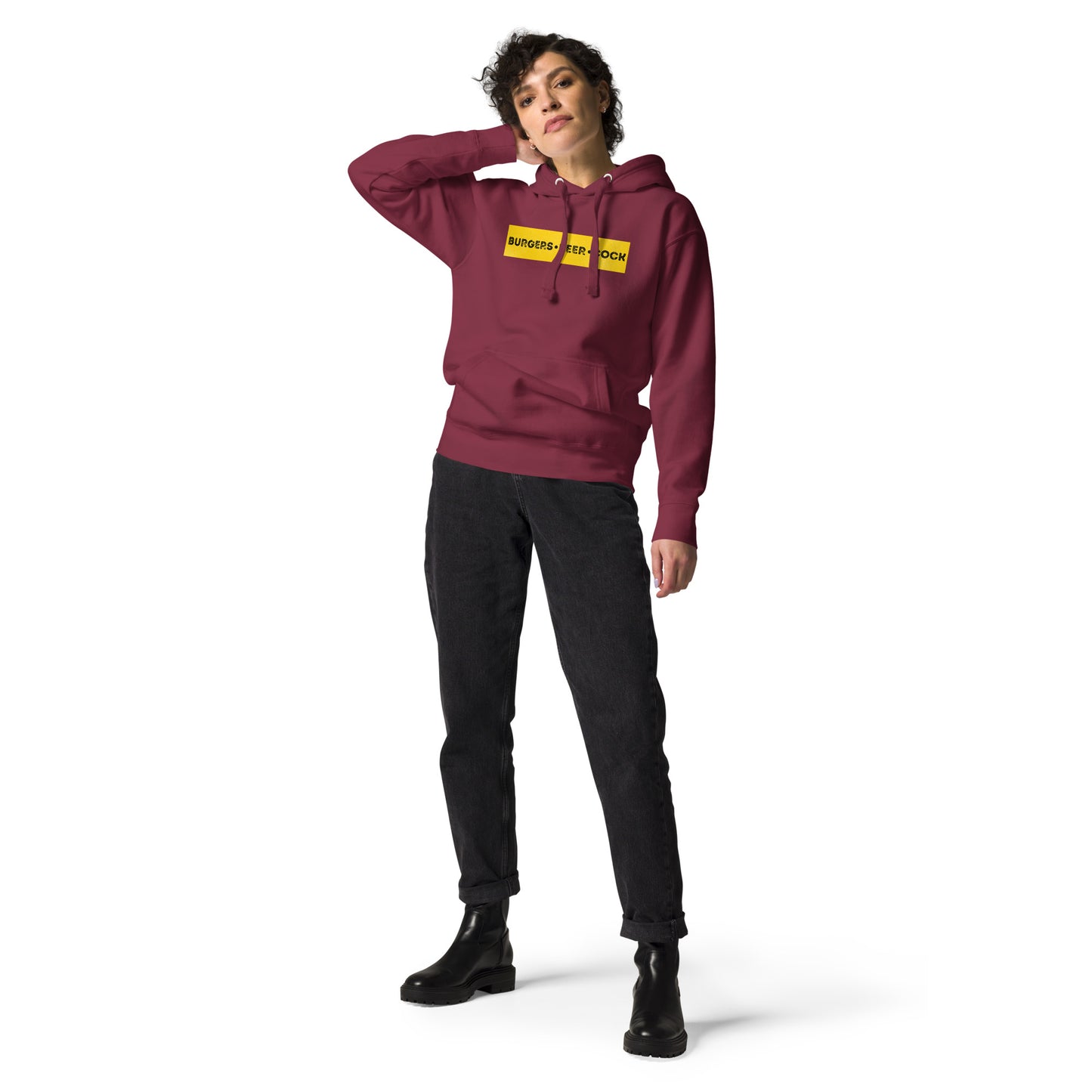 Burgers, Beer, Cock Hoodie