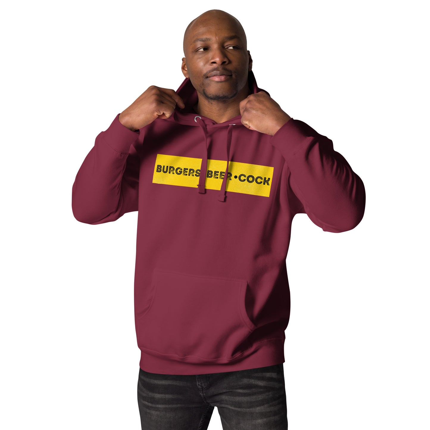Burgers, Beer, Cock Hoodie