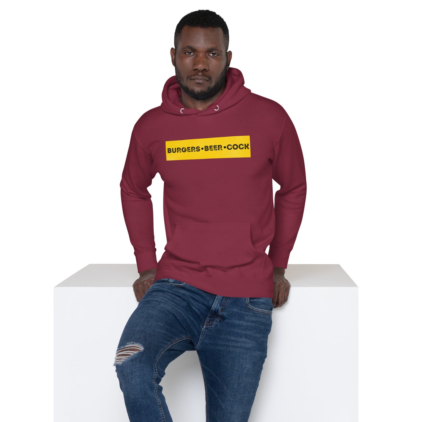 Burgers, Beer, Cock Hoodie