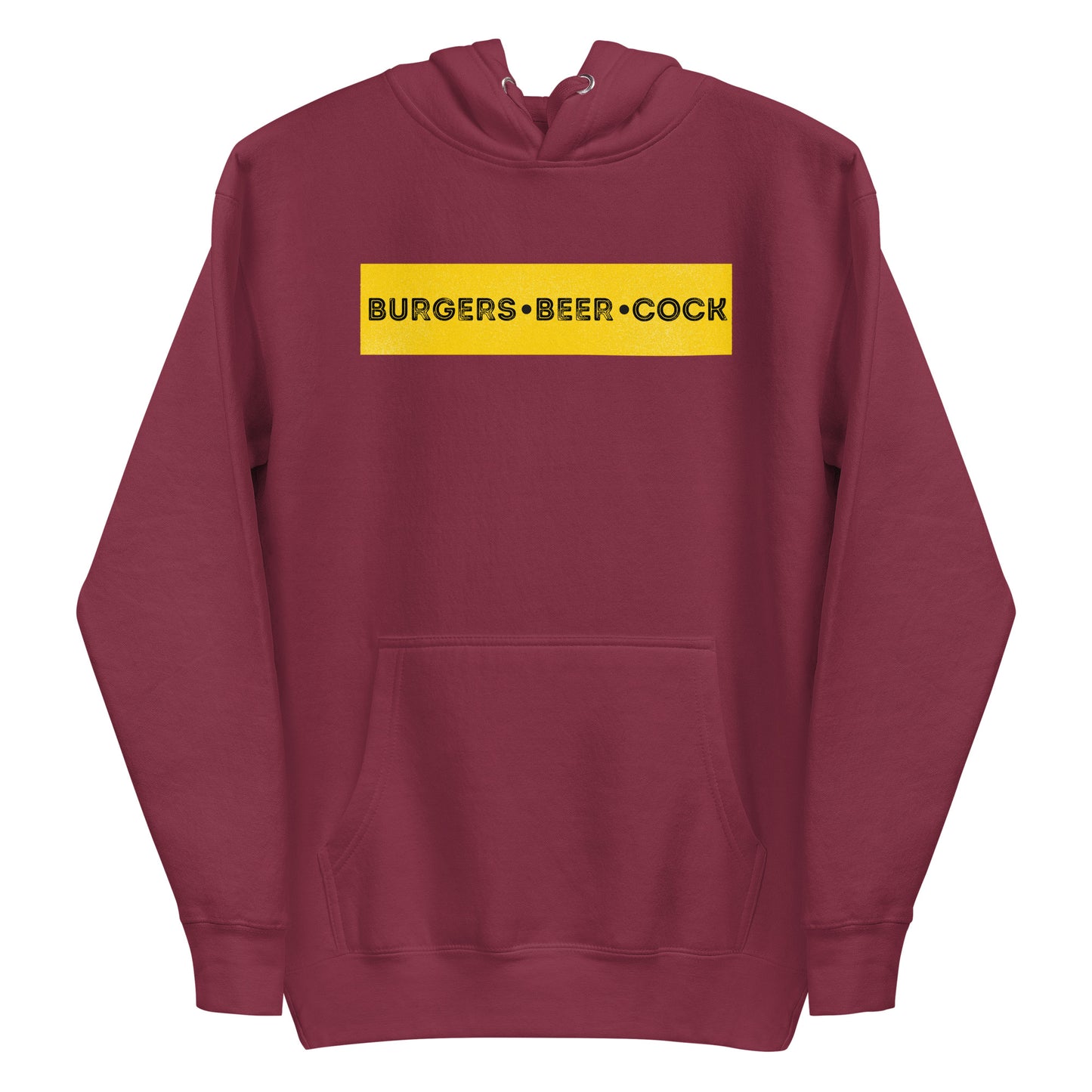 Burgers, Beer, Cock Hoodie