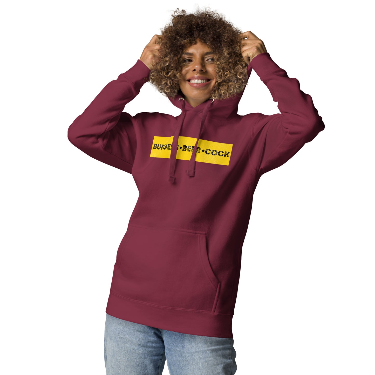 Burgers, Beer, Cock Hoodie