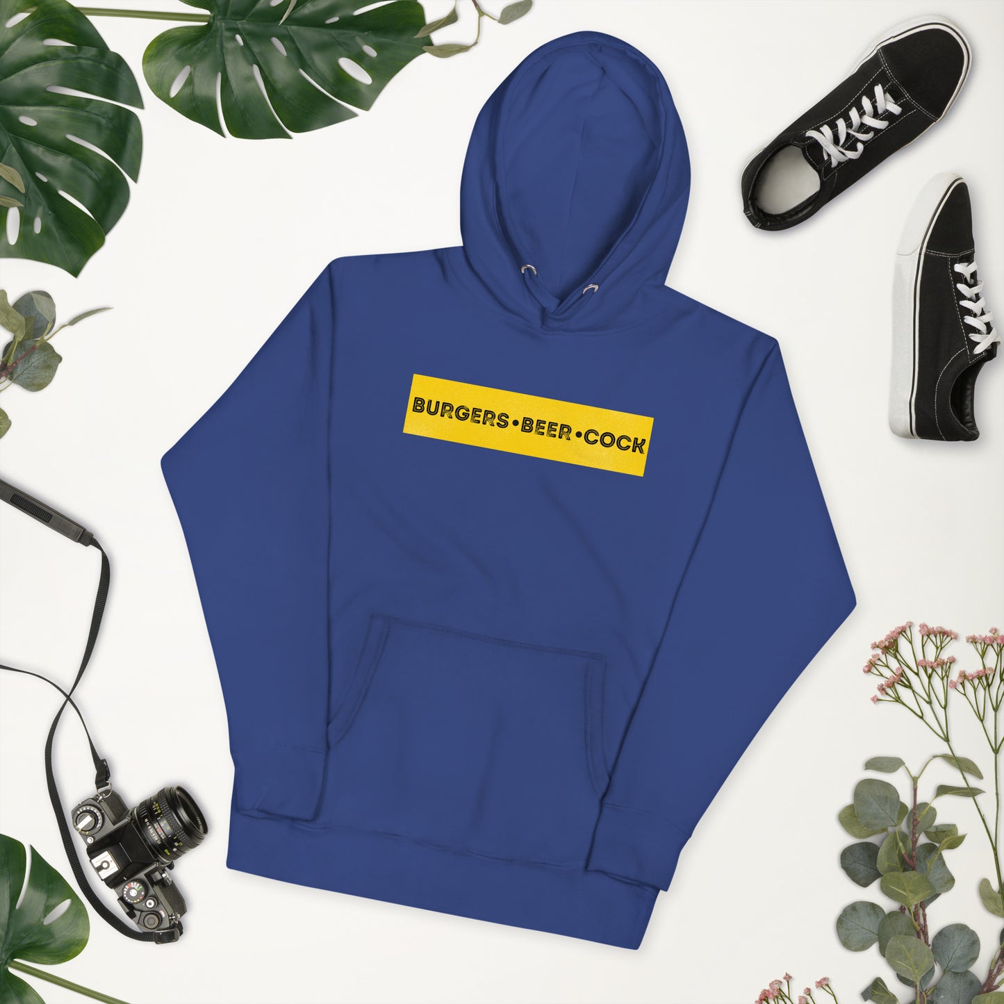 Burgers, Beer, Cock Hoodie
