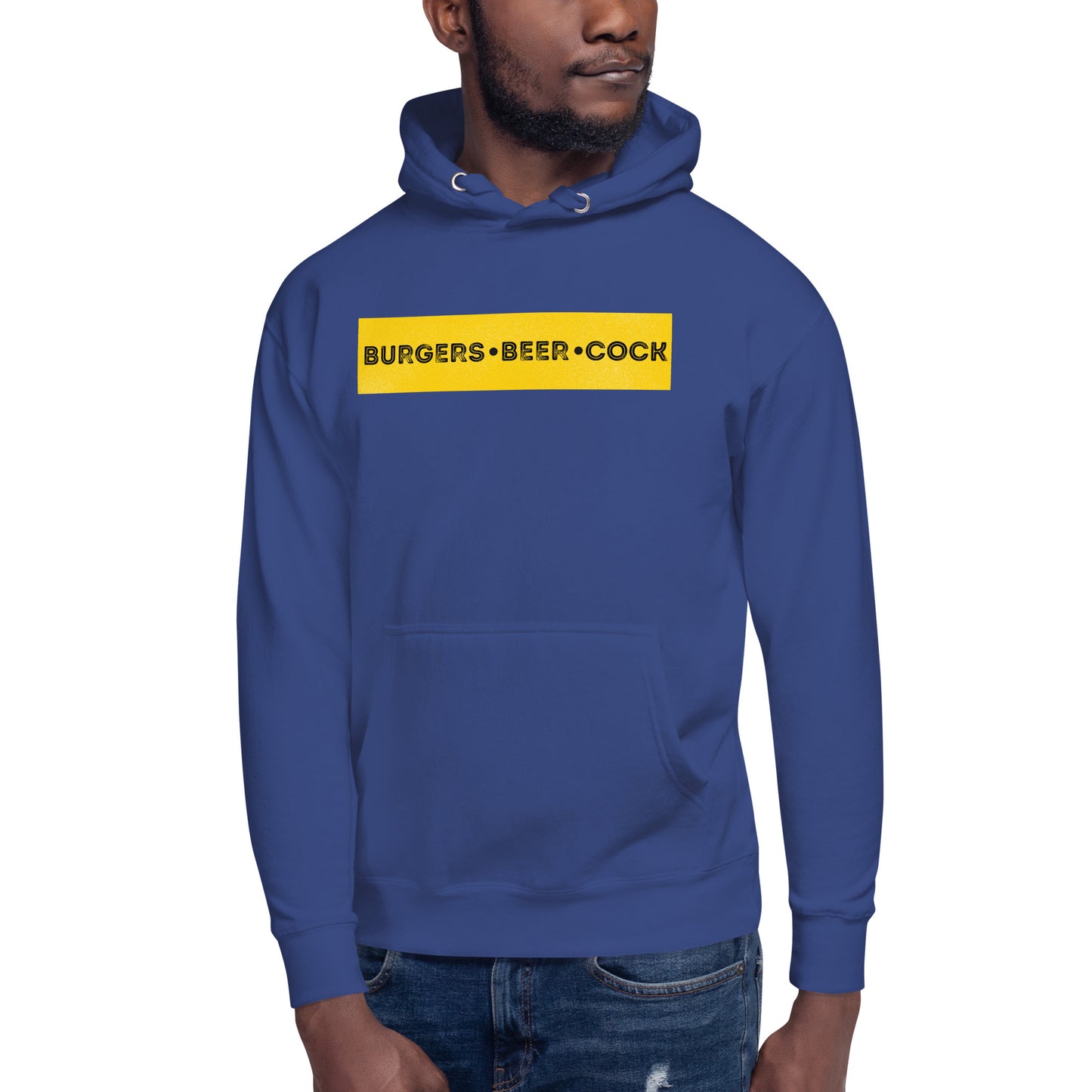 Burgers, Beer, Cock Hoodie