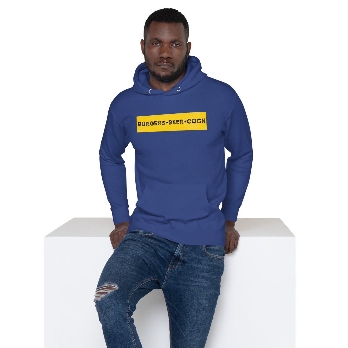 Burgers, Beer, Cock Hoodie