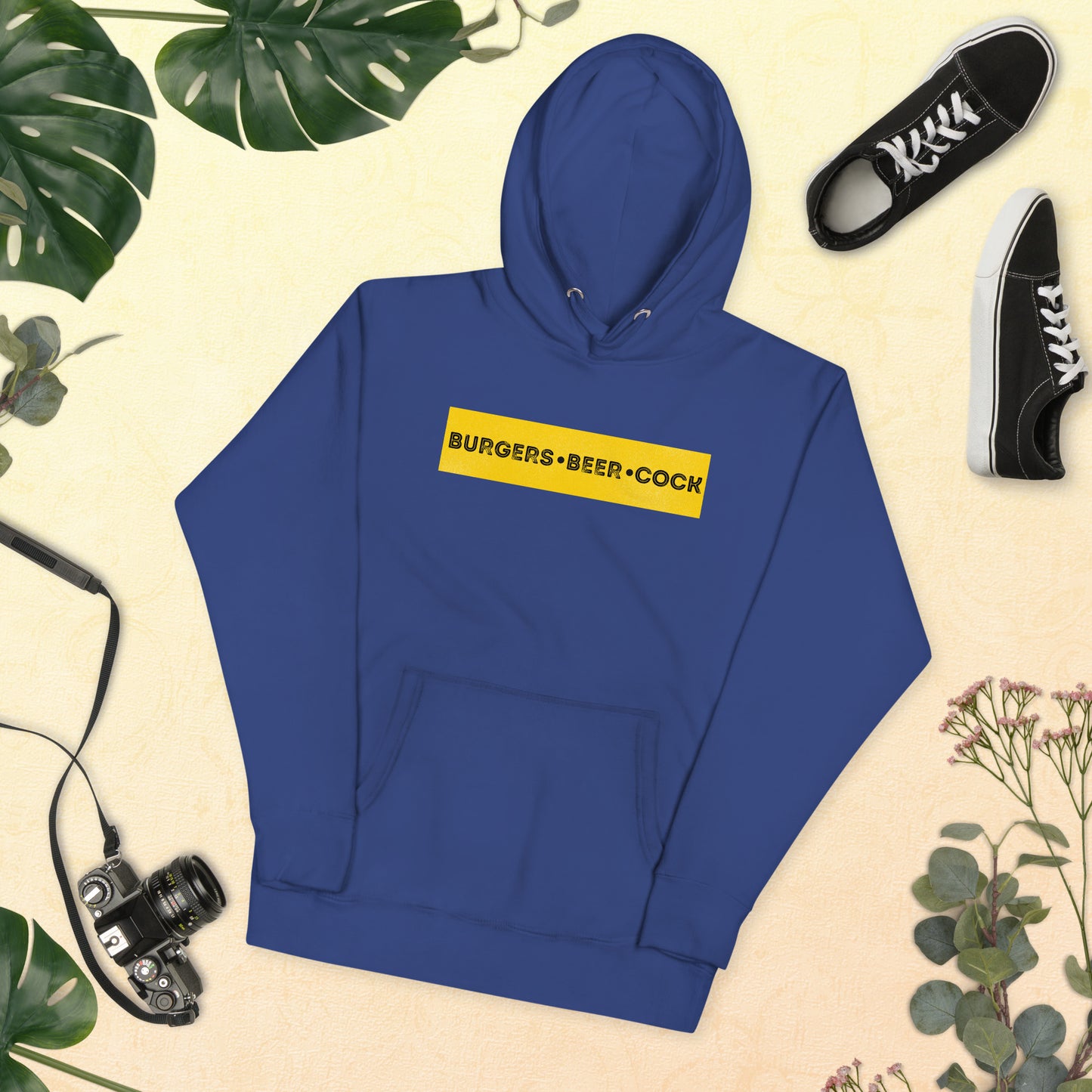 Burgers, Beer, Cock Hoodie