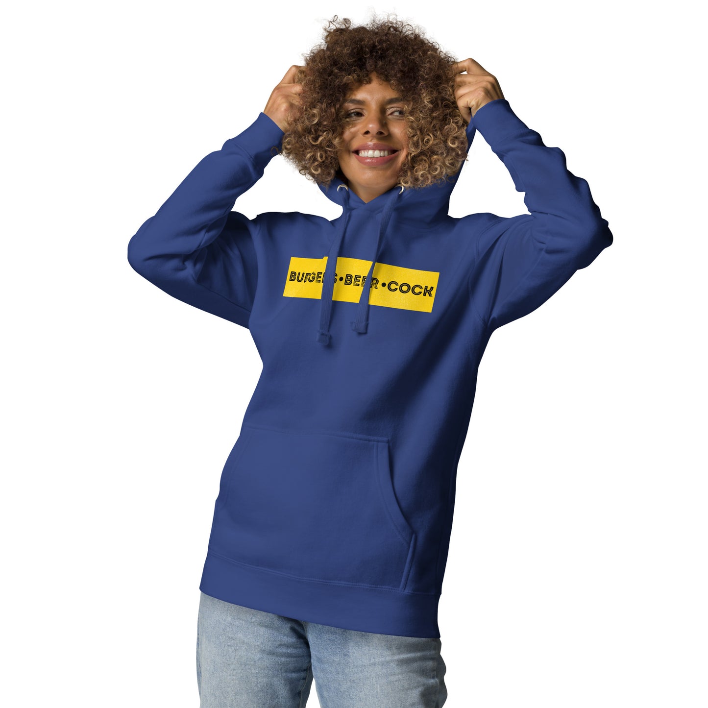 Burgers, Beer, Cock Hoodie