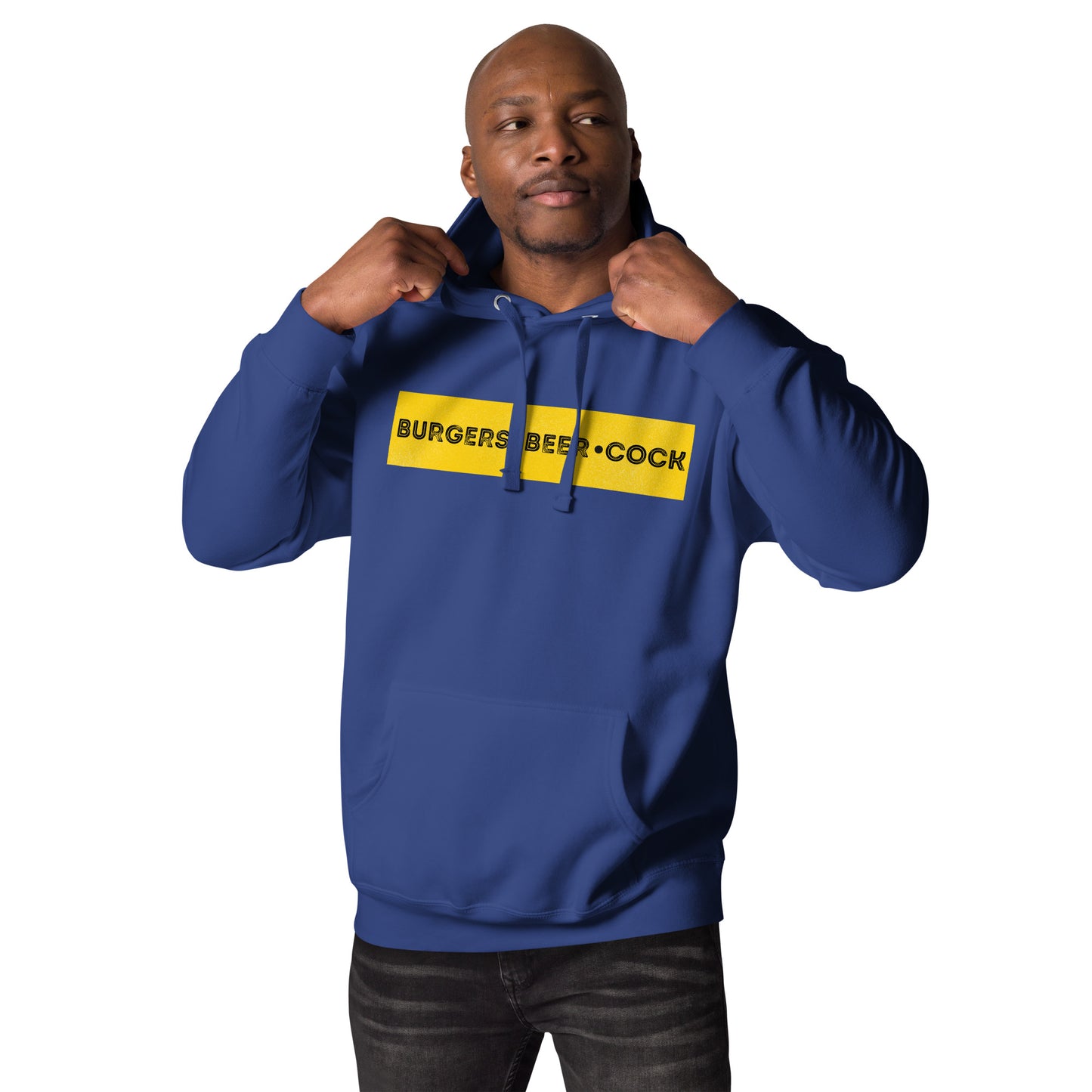 Burgers, Beer, Cock Hoodie