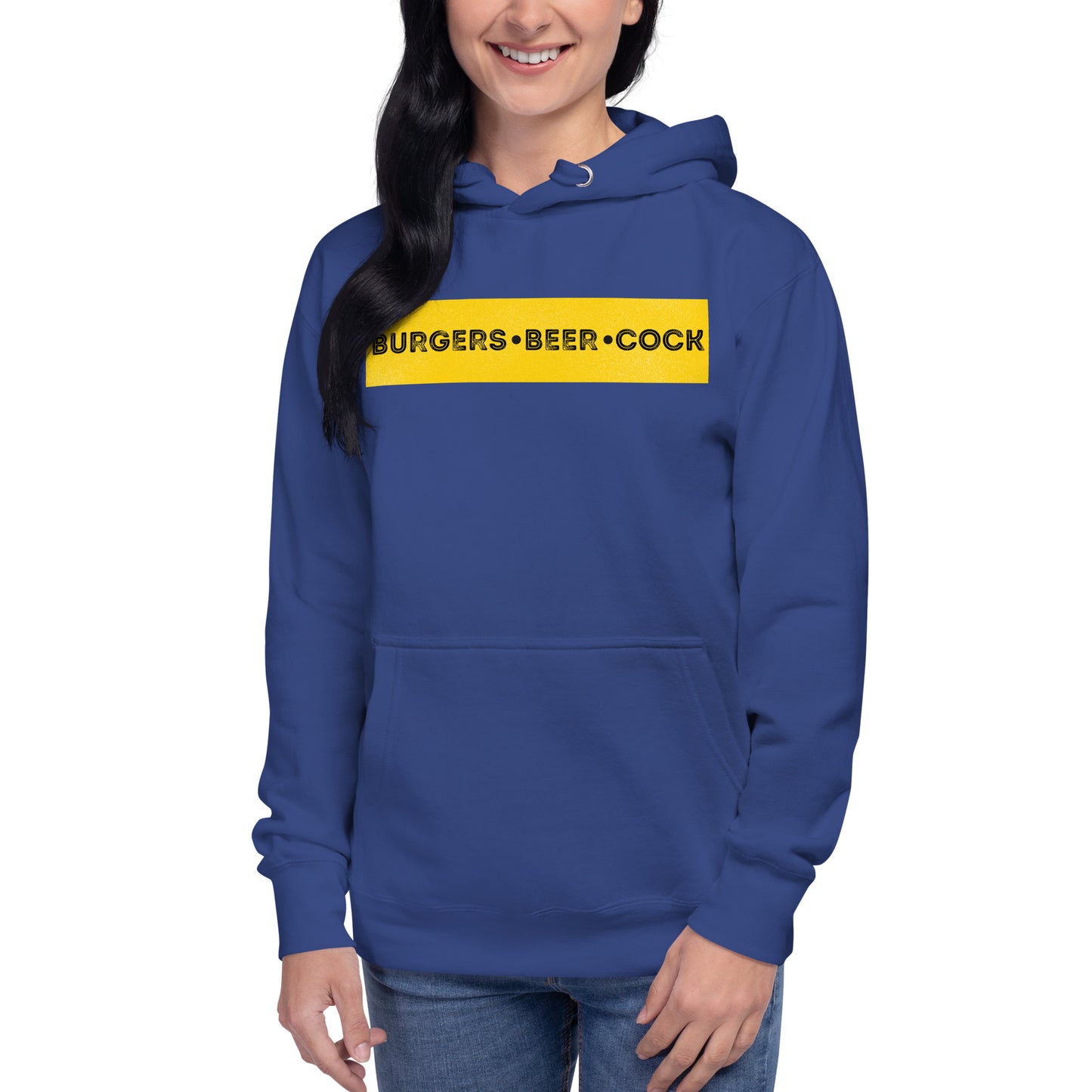 Burgers, Beer, Cock Hoodie