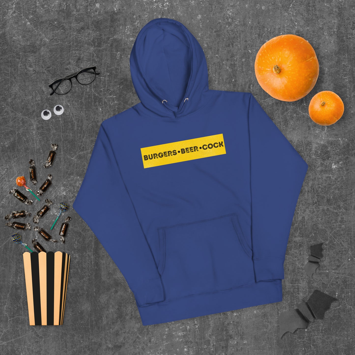 Burgers, Beer, Cock Hoodie