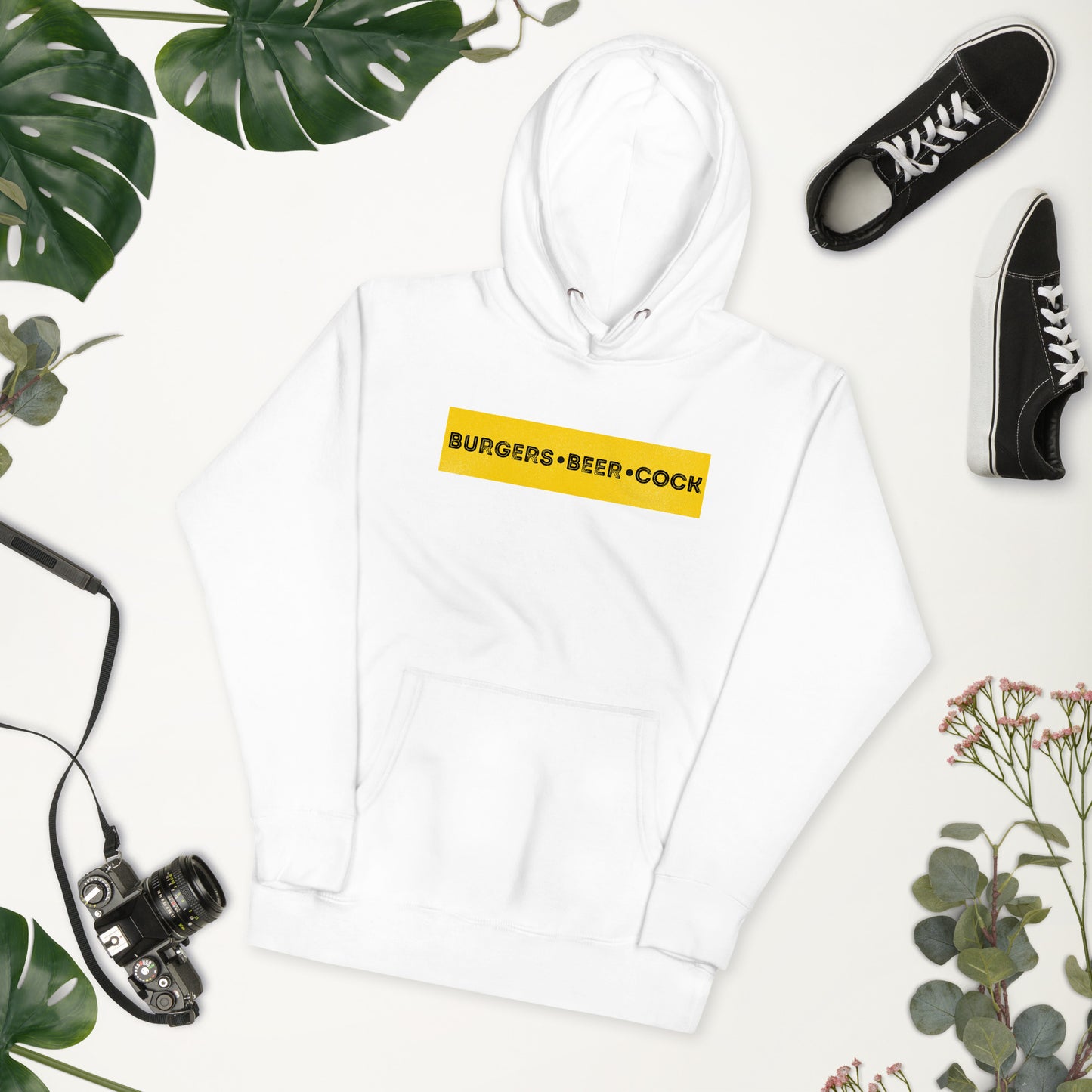 Burgers, Beer, Cock Hoodie