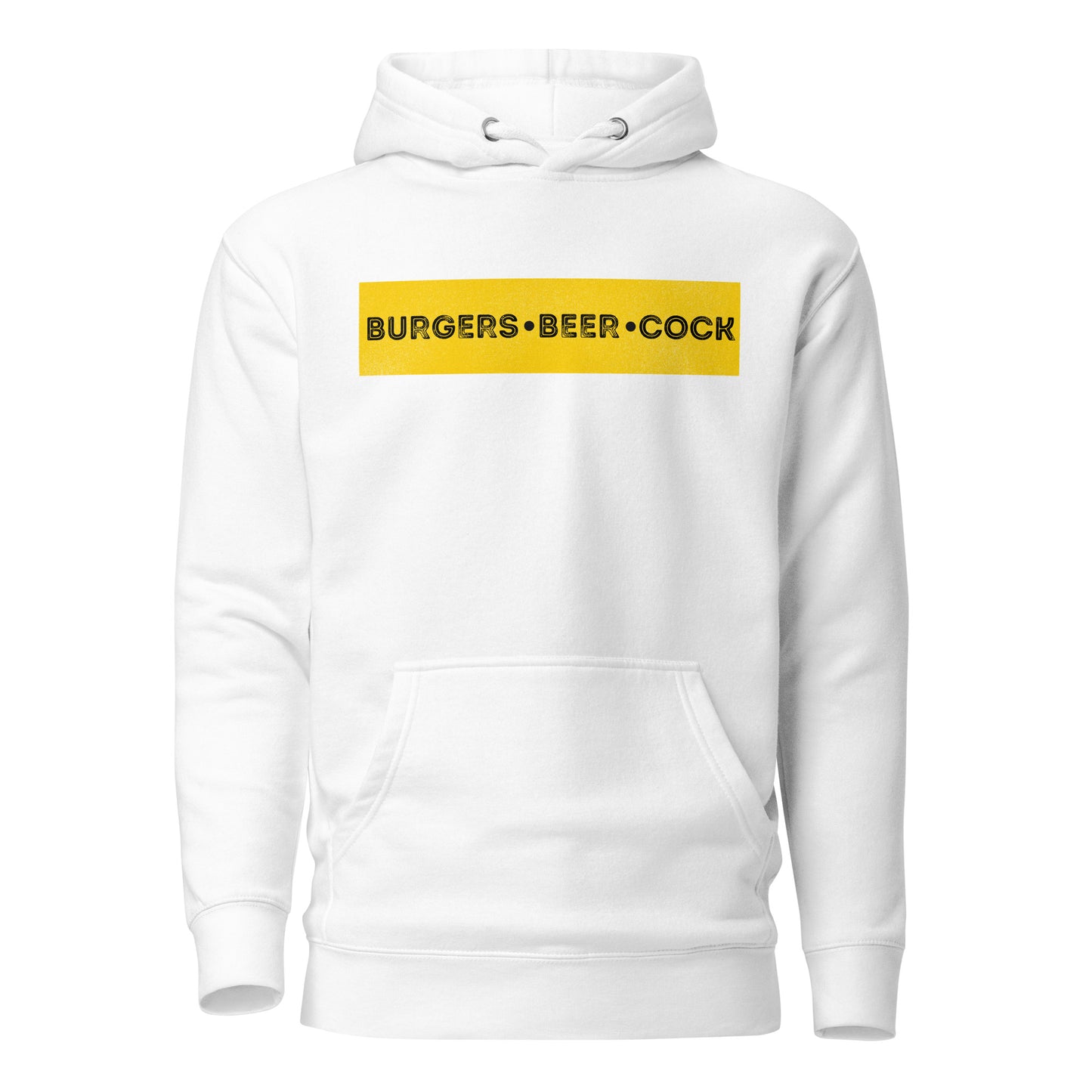 Burgers, Beer, Cock Hoodie