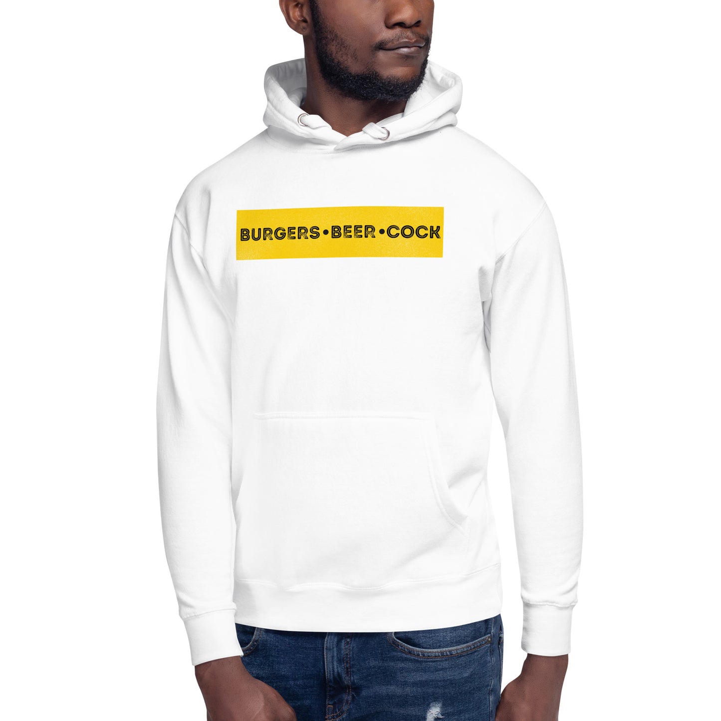Burgers, Beer, Cock Hoodie