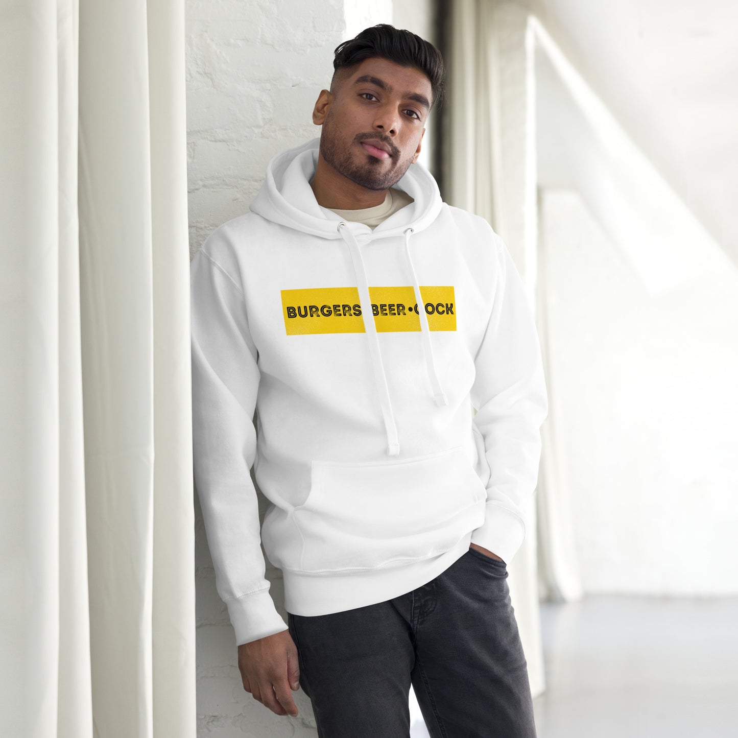 Burgers, Beer, Cock Hoodie