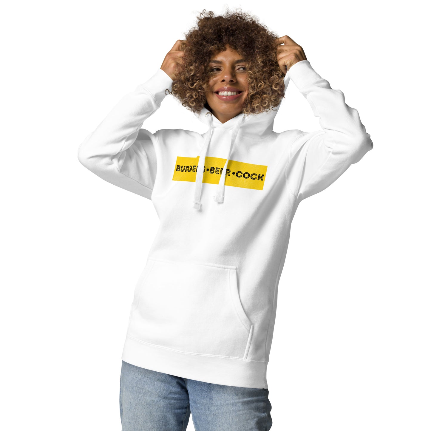 Burgers, Beer, Cock Hoodie