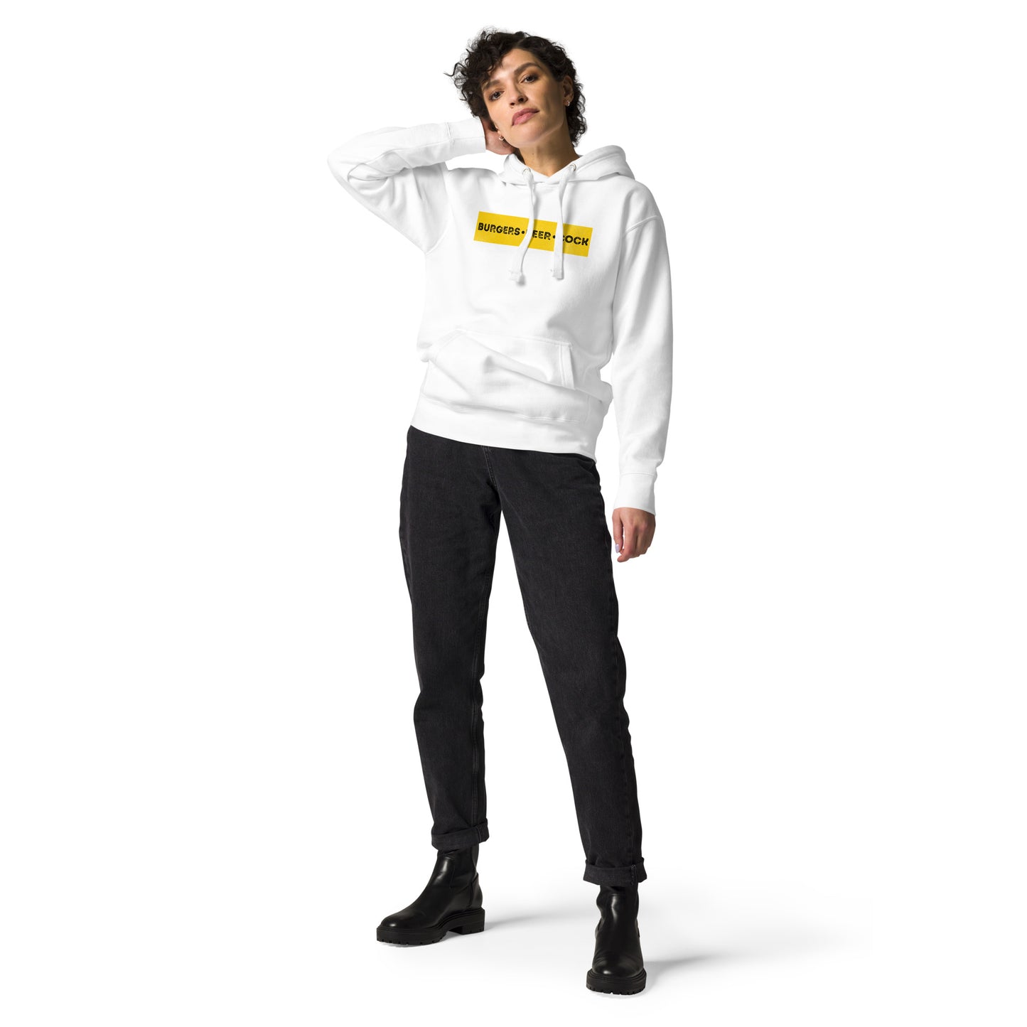 Burgers, Beer, Cock Hoodie