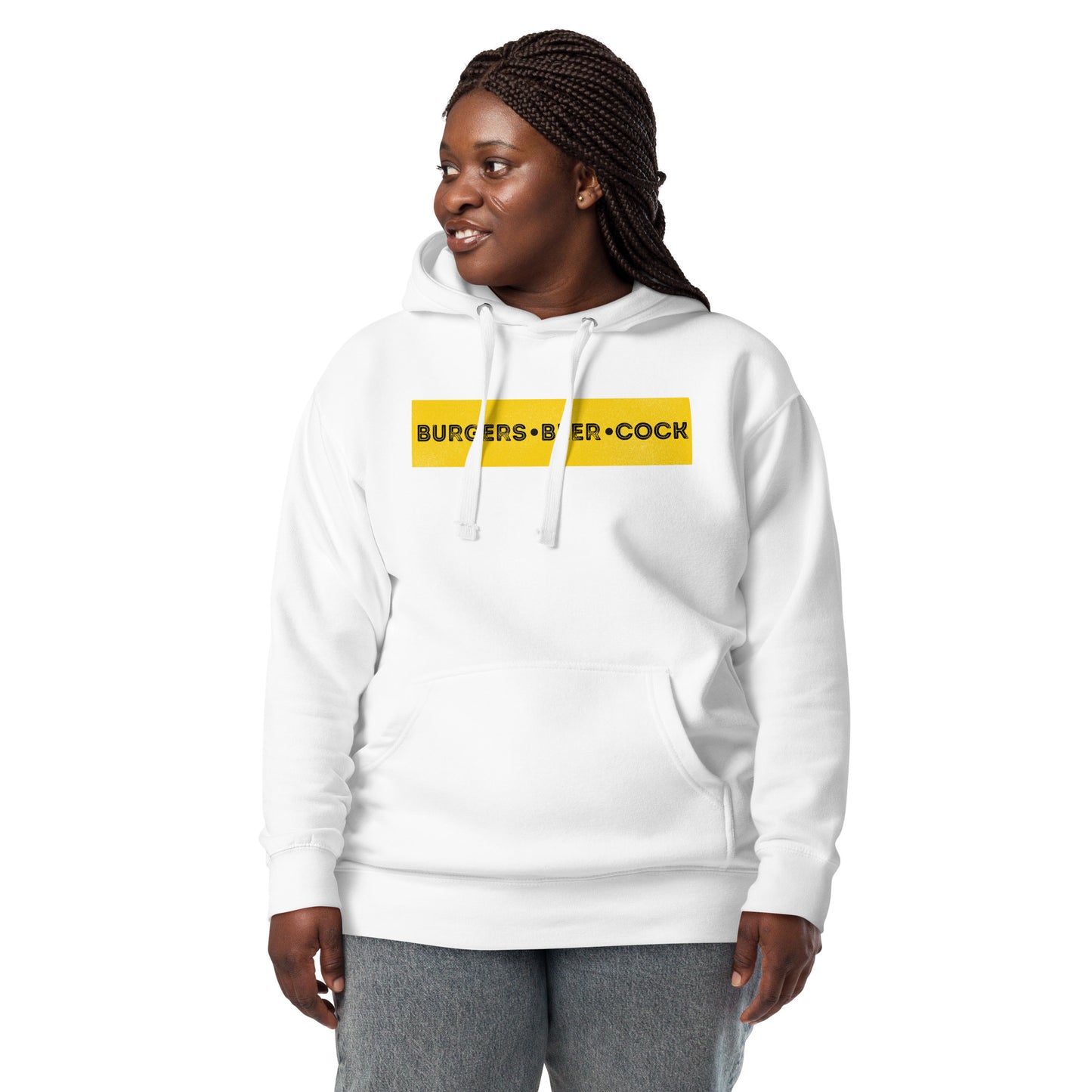 Burgers, Beer, Cock Hoodie