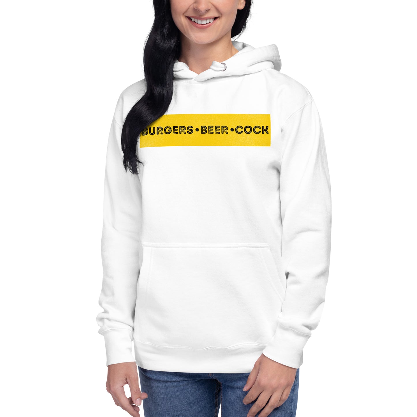 Burgers, Beer, Cock Hoodie