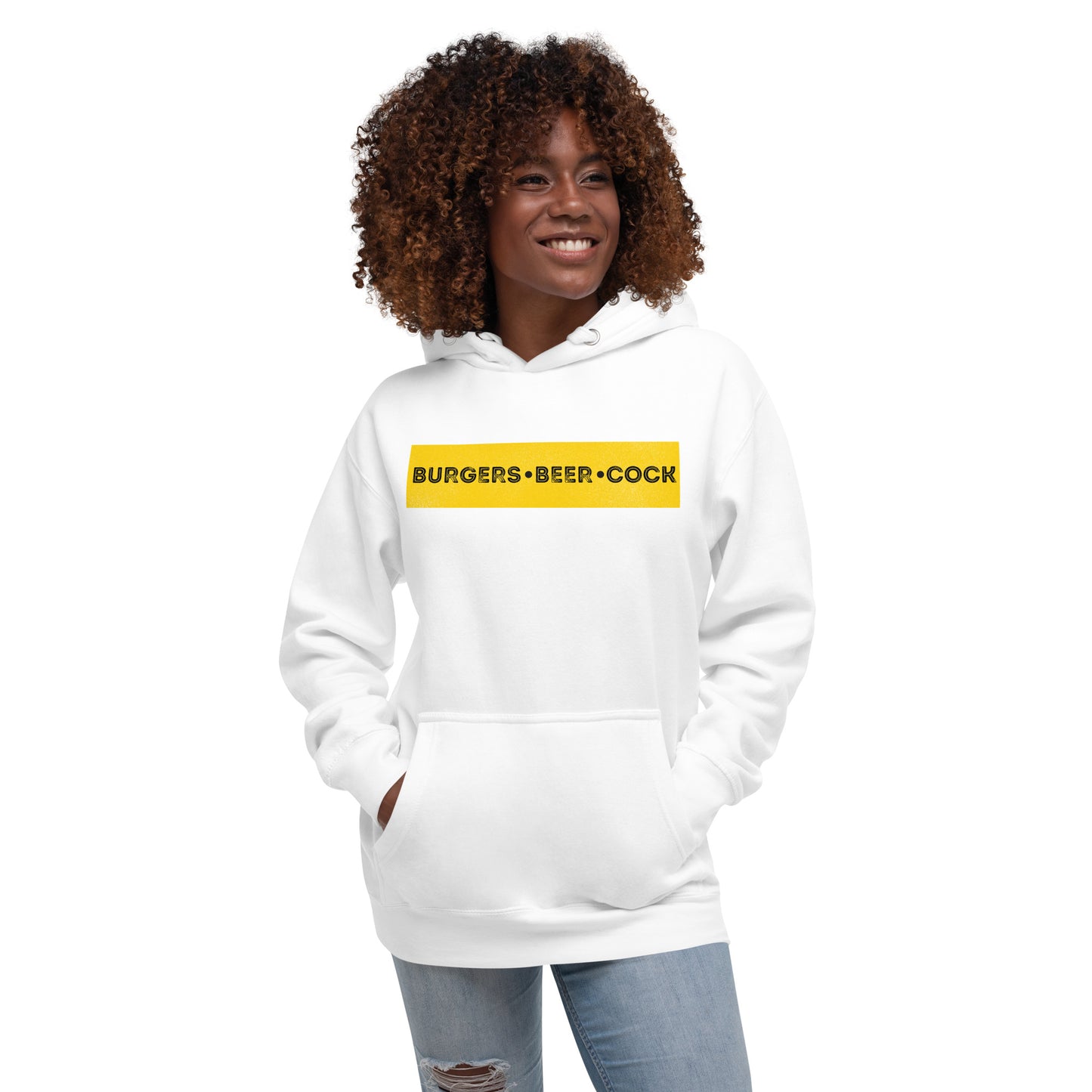 Burgers, Beer, Cock Hoodie