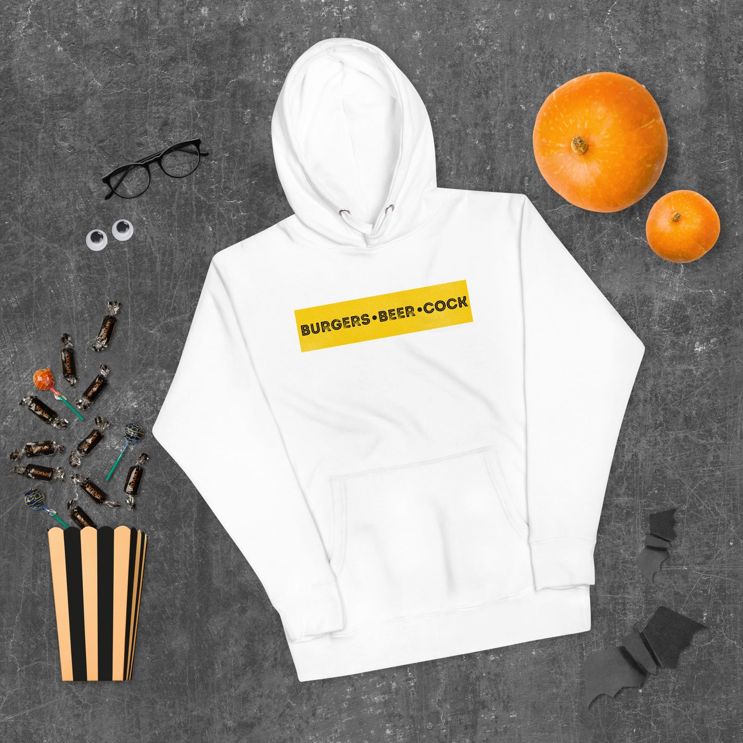 Burgers, Beer, Cock Hoodie