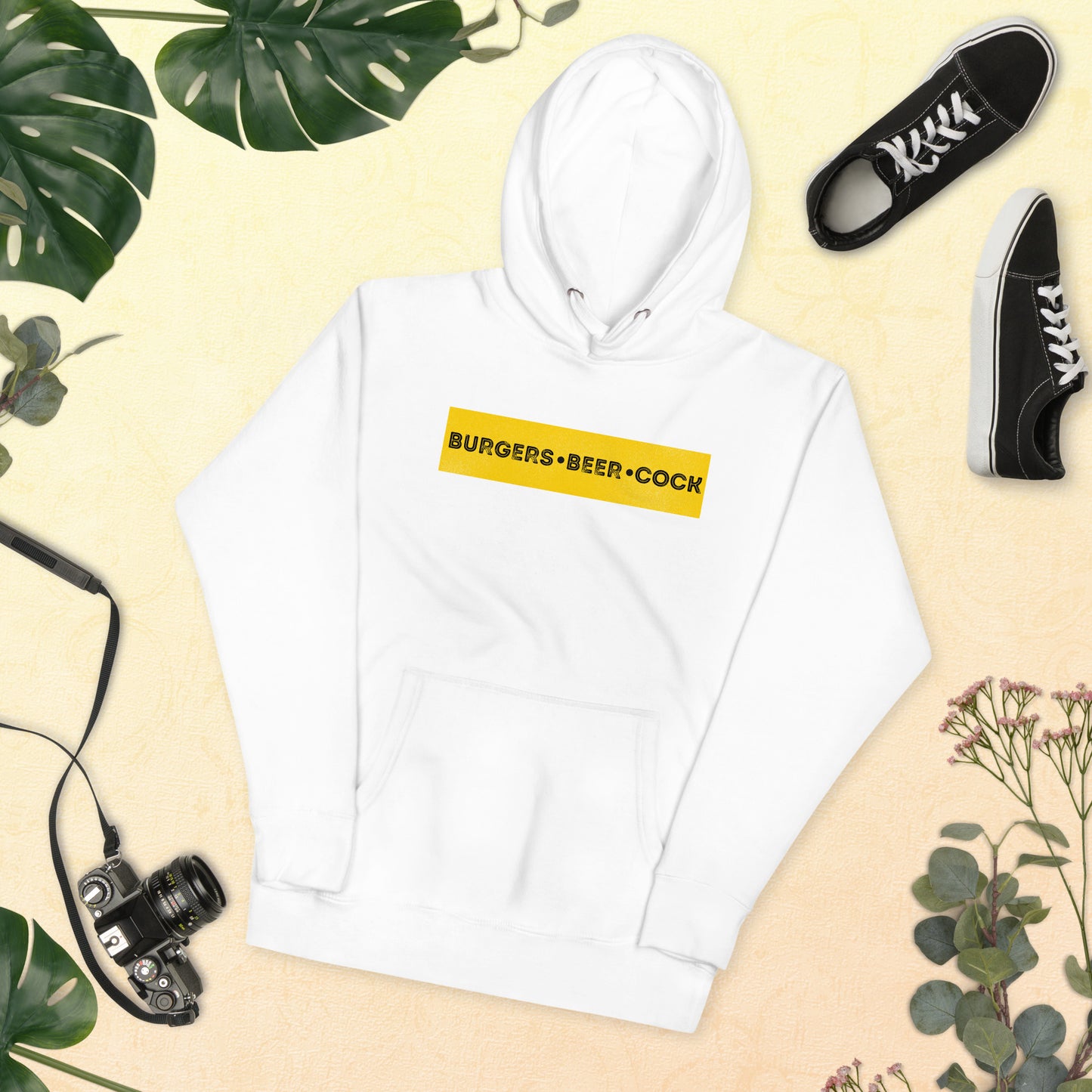 Burgers, Beer, Cock Hoodie