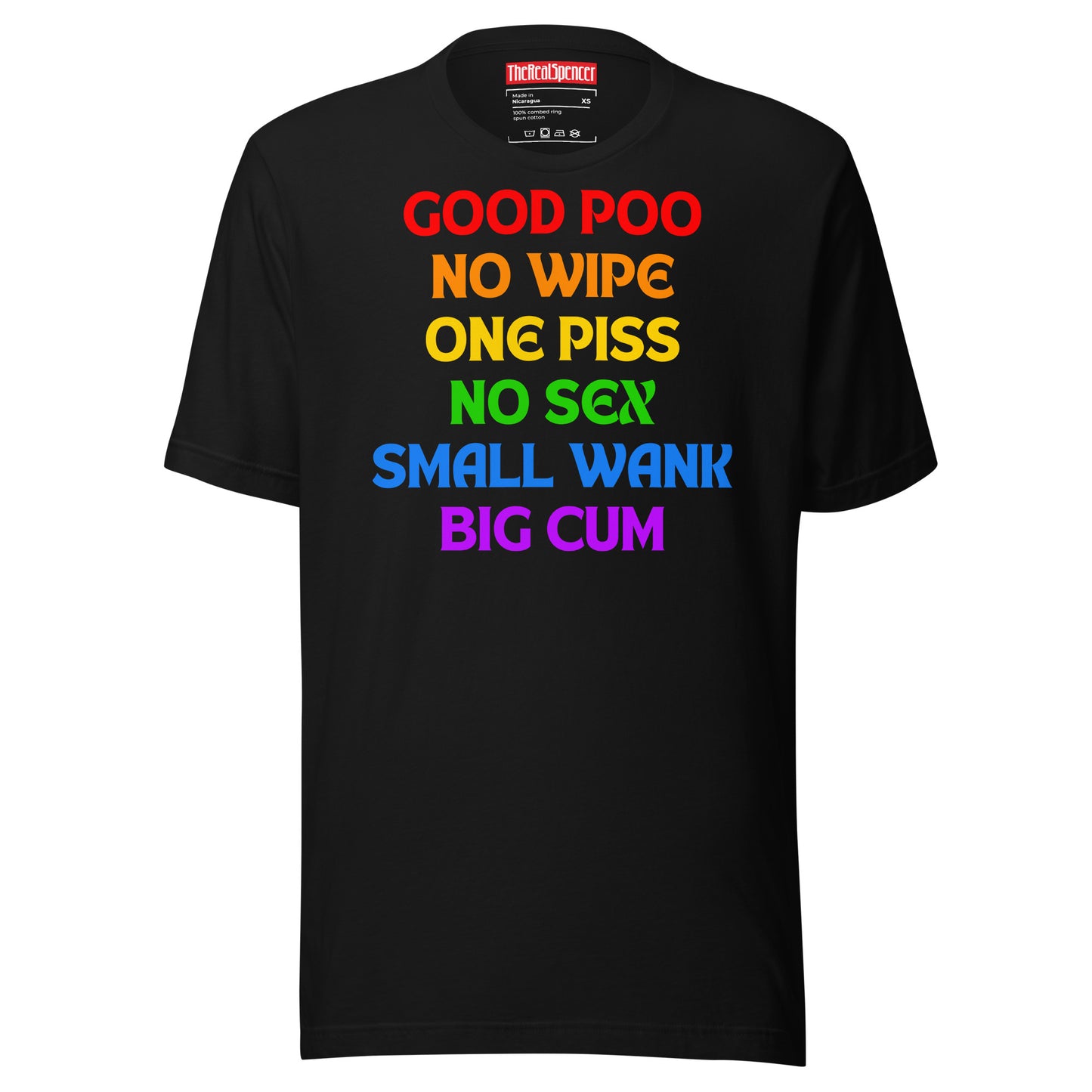 Good Poo No Wipe (Rainbow) T-Shirt