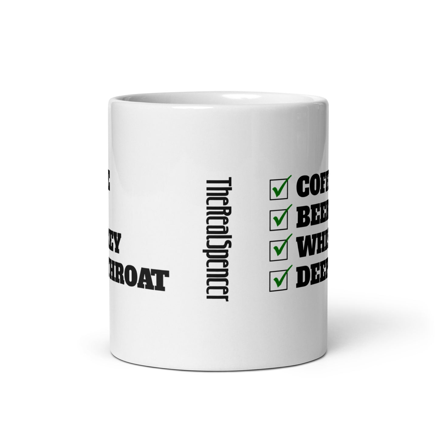 Coffee, Beer, Whiskey, Deep Throat Mug